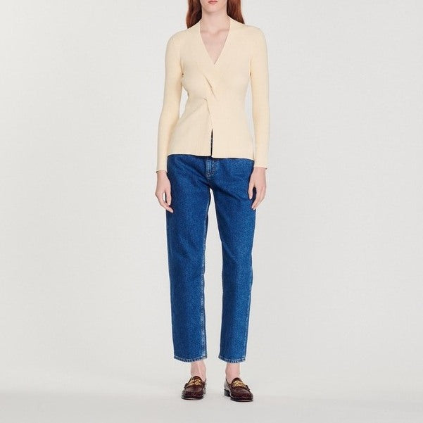 Pull twisté en Maille Sandro seconde main