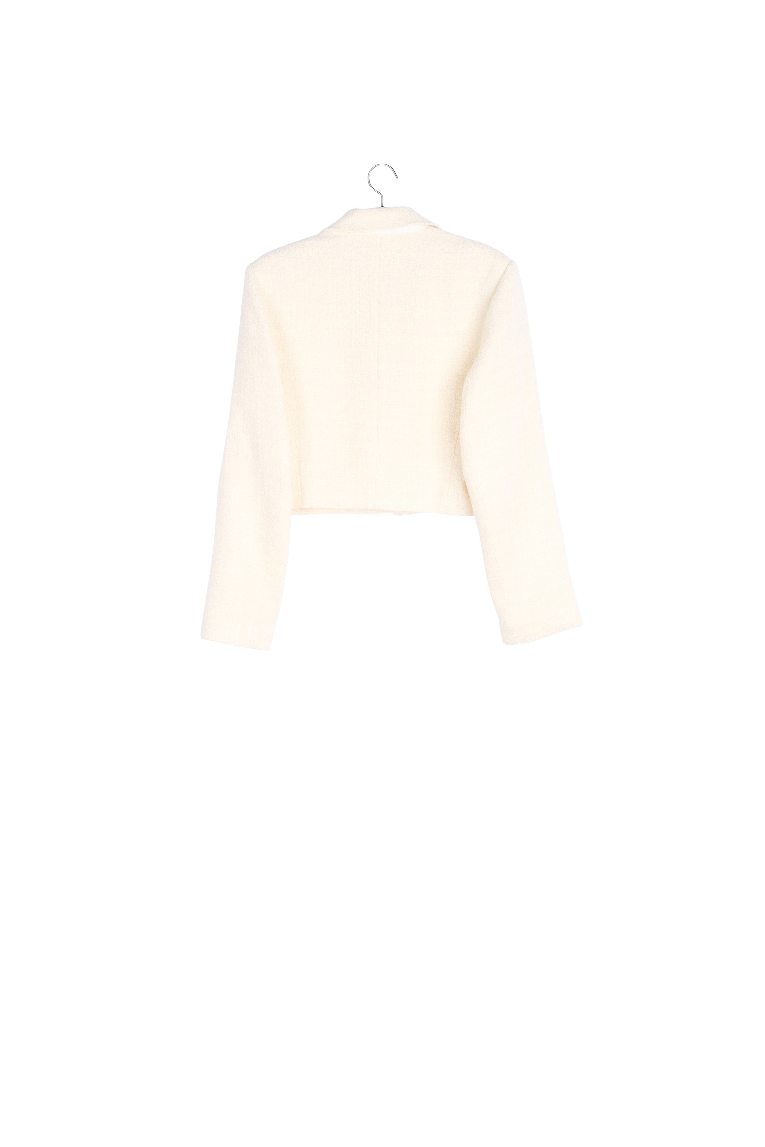 Veste courte boutonnée en tweed Sandro seconde main