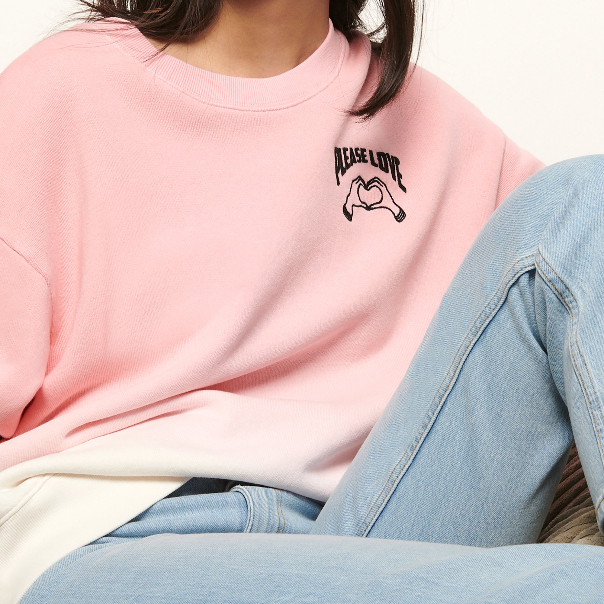 Sweatshirt dégradé avec broderie Sandro seconde main