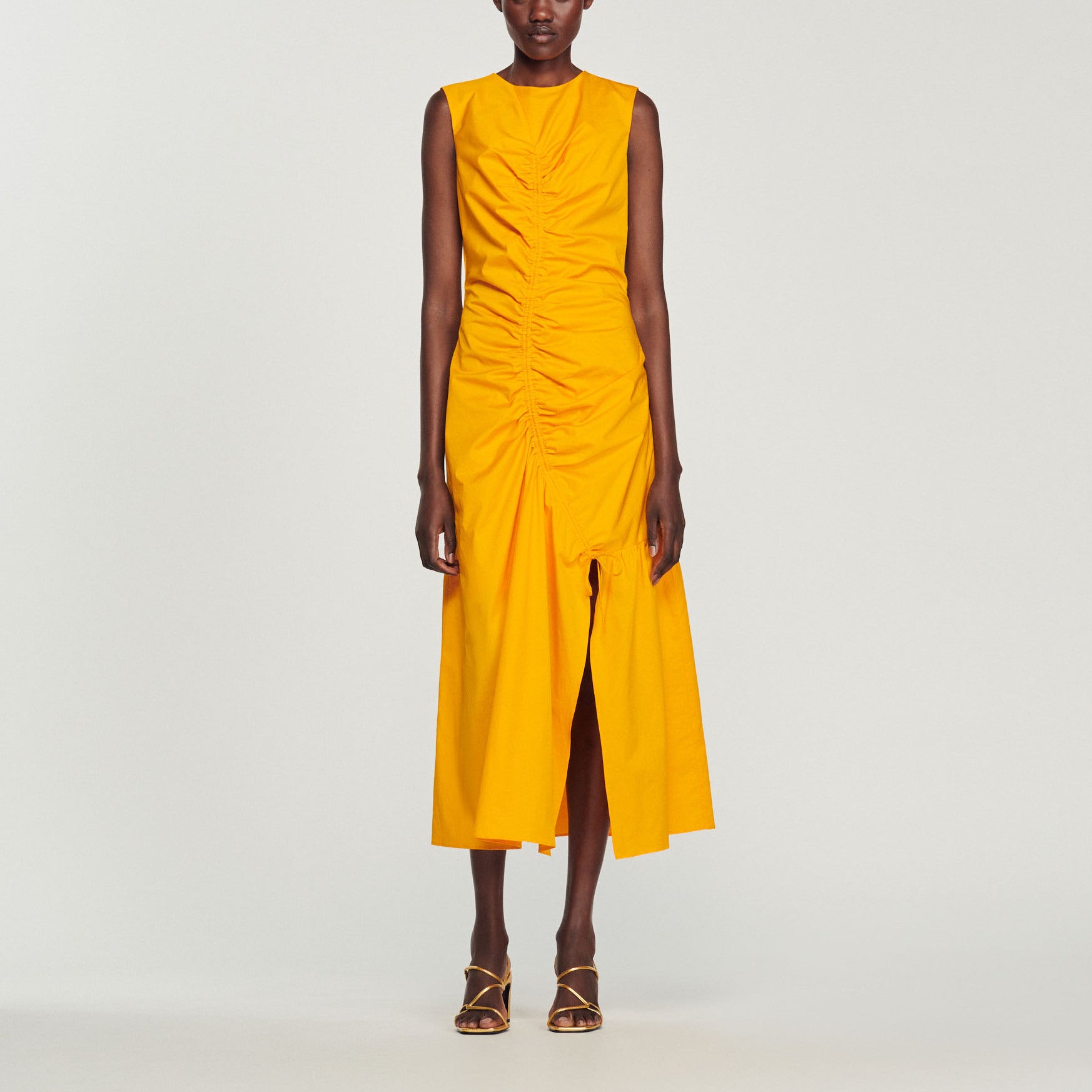 Robe longue froncée Sandro seconde main