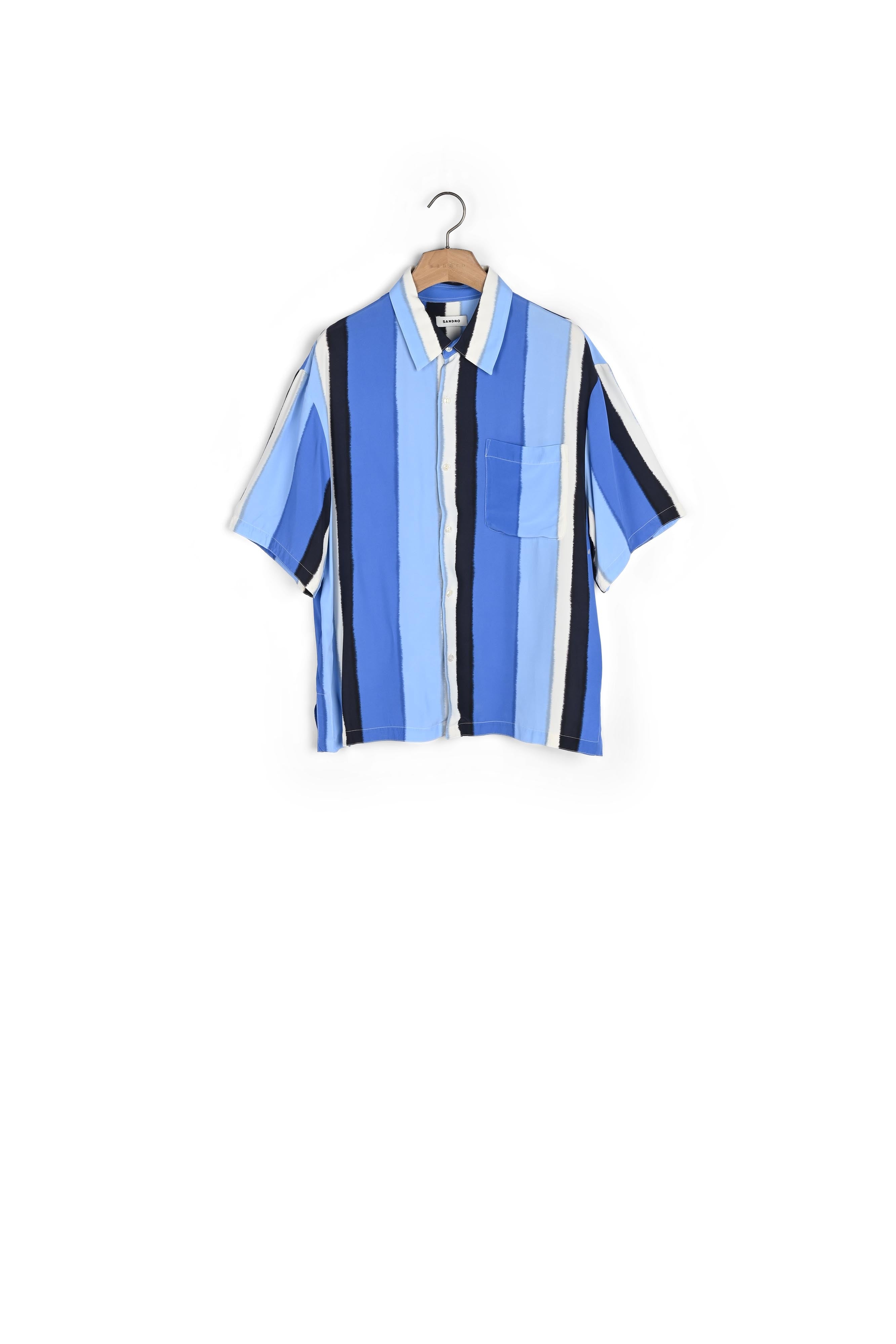 Chemise fluide rayée manches courtes Sandro seconde main