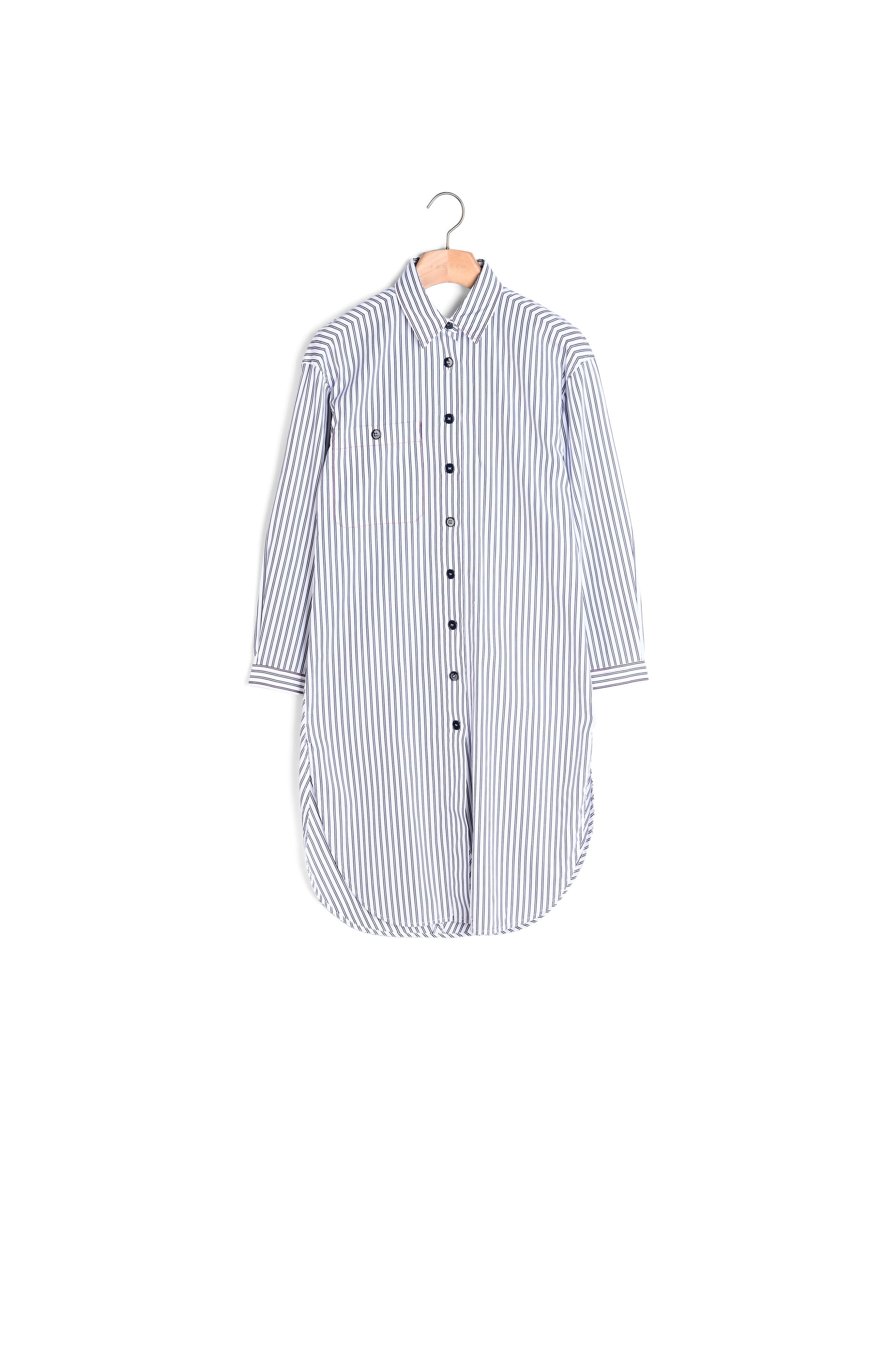 Chemise longue coton imprimé dos ouvert Sandro seconde main