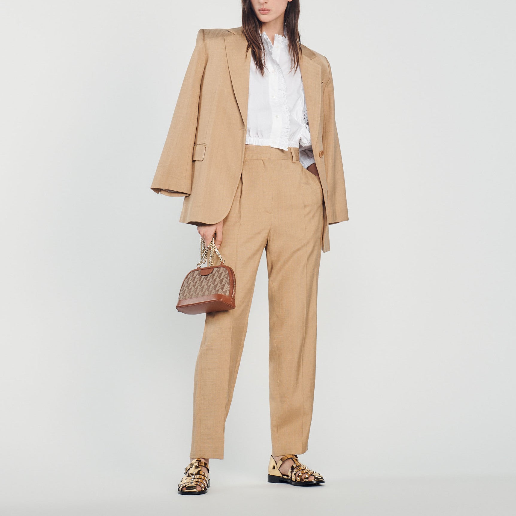 Pantalon large Sandro seconde main