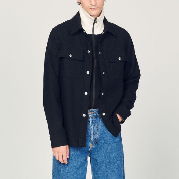 SurChemise en laine Sandro seconde main