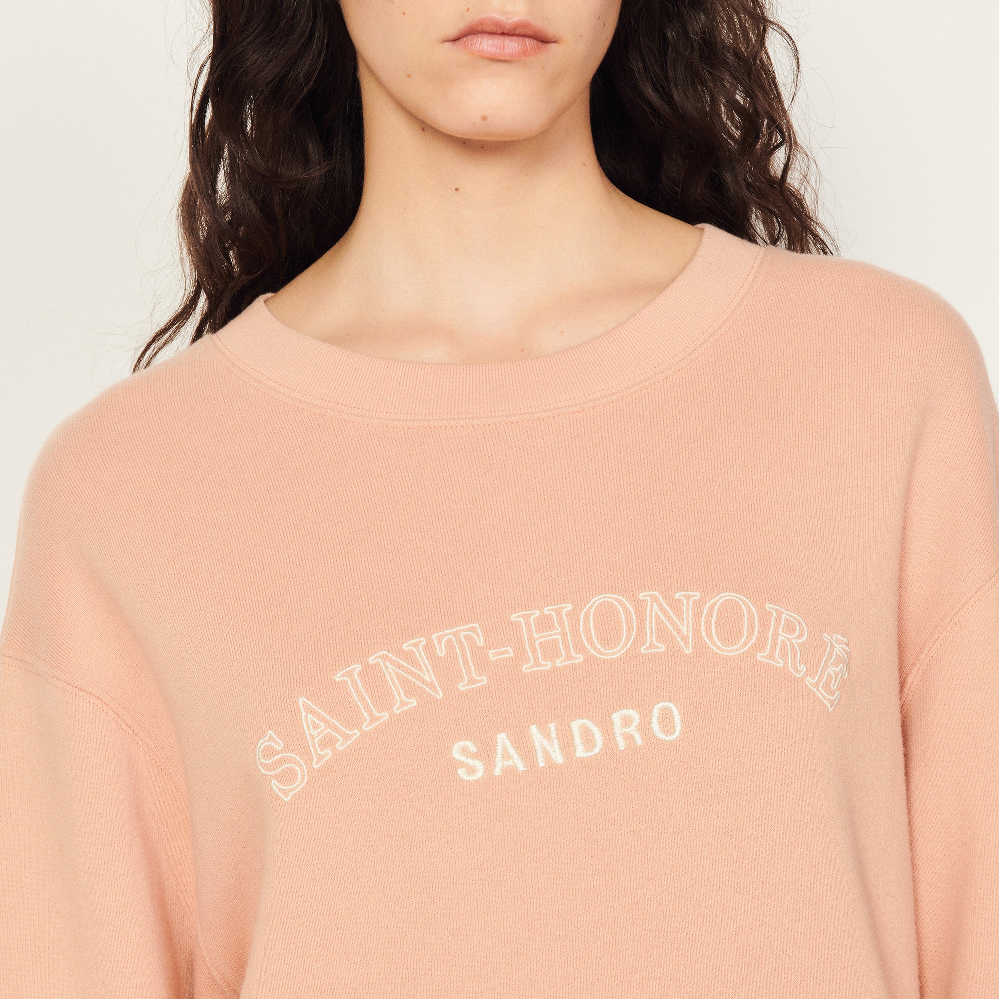 Sweat brodé en coton biologique Sandro seconde main