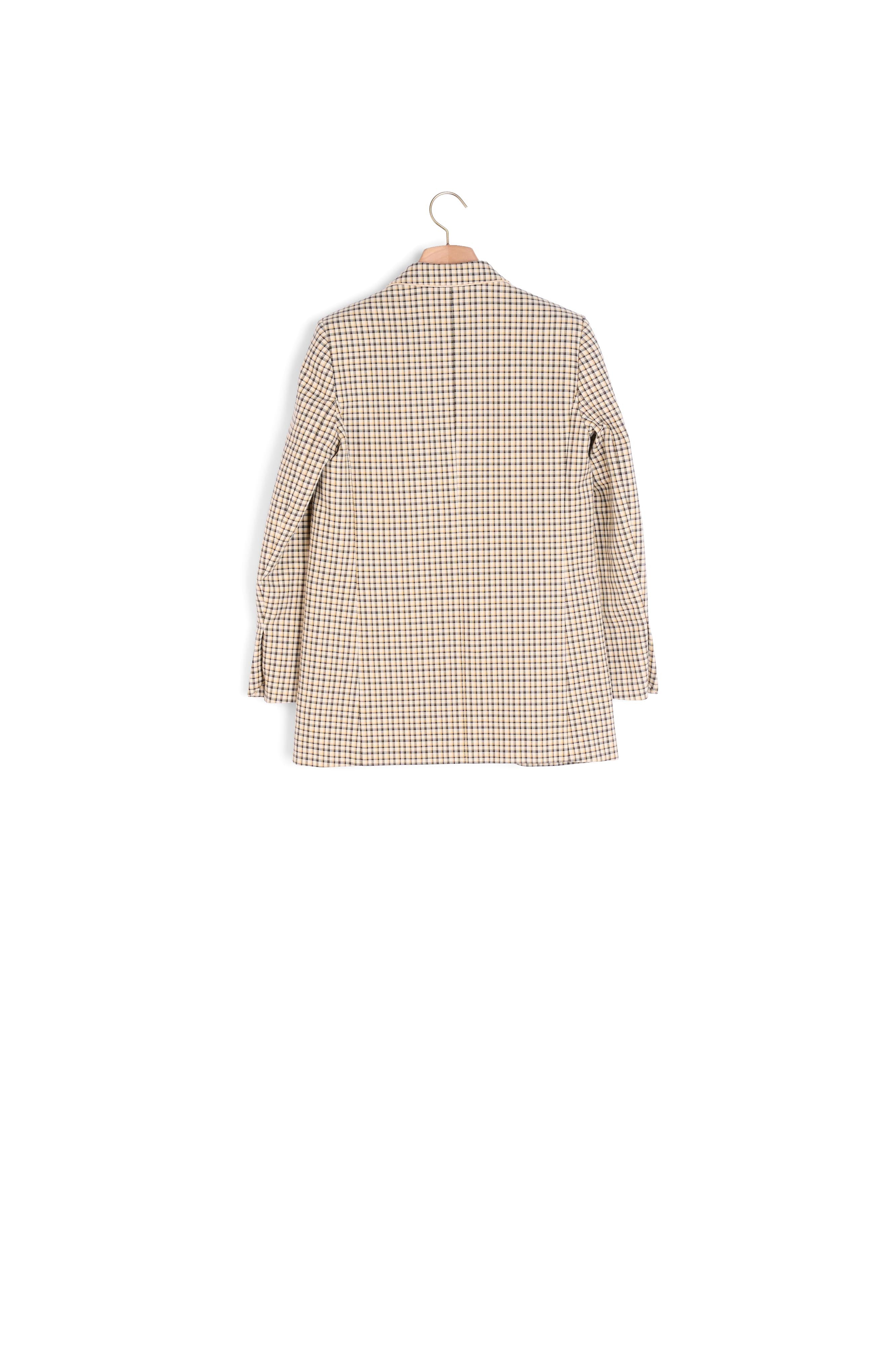 Veste de tailleur en tartan Sandro seconde main