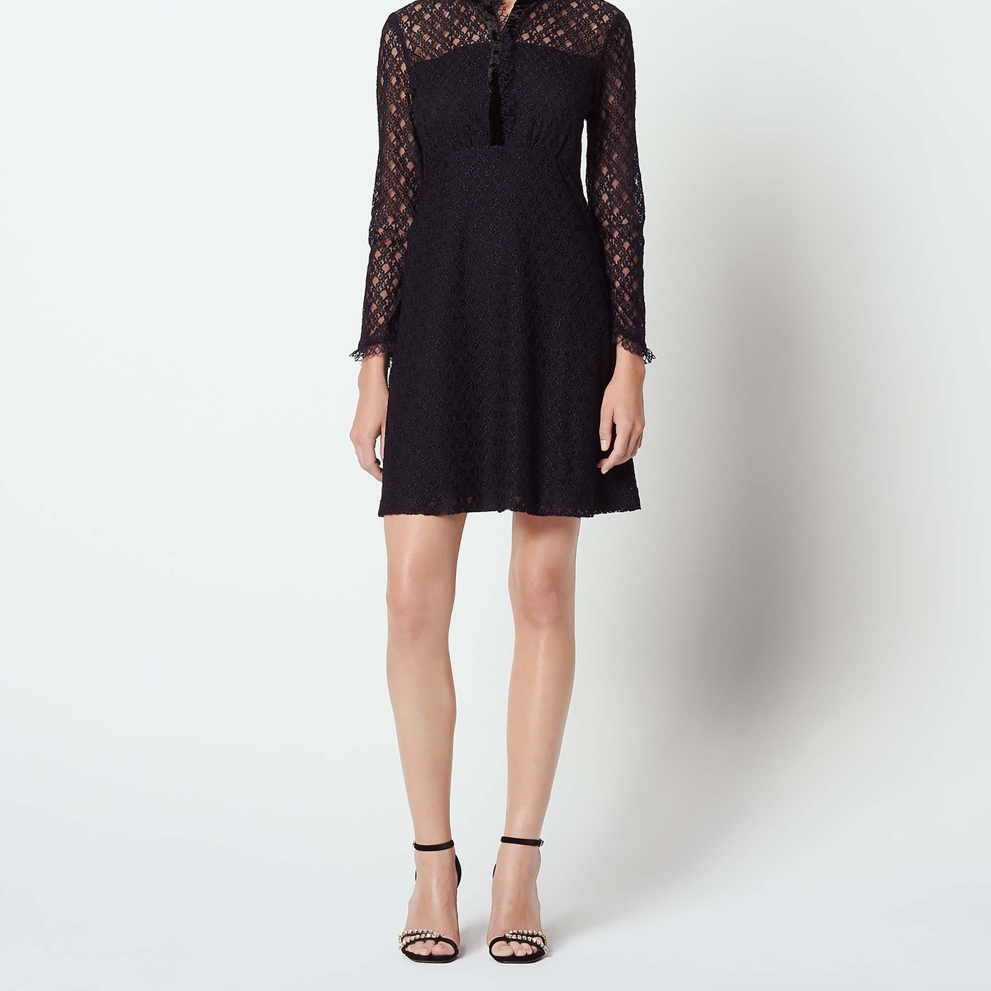 Robe manches longues en dentelle Sandro seconde main