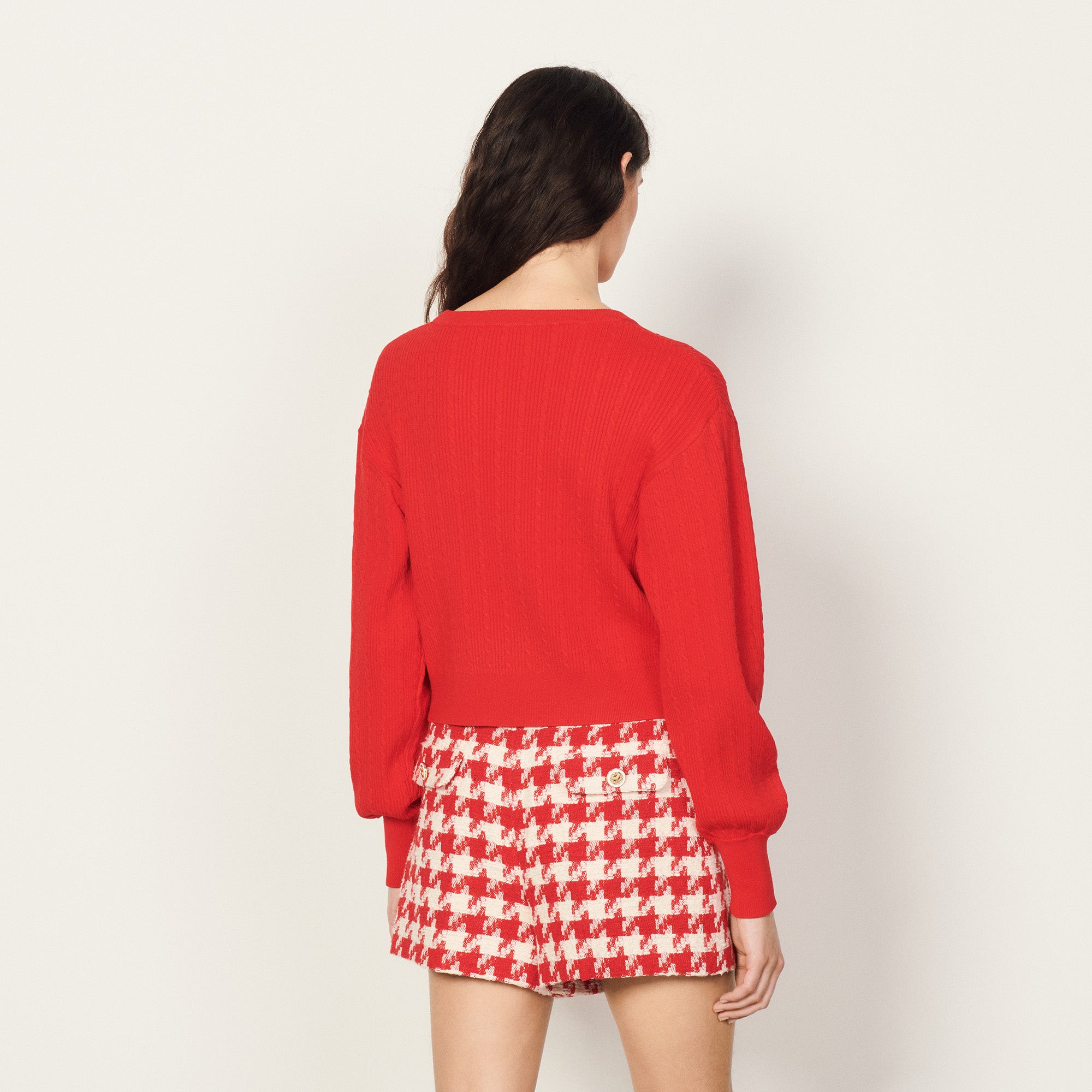 Pull court brodé Sandro seconde main