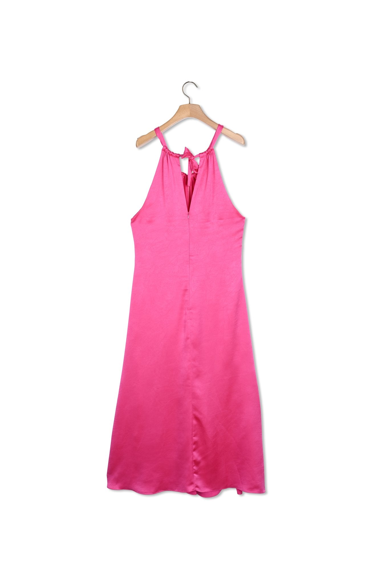 Robe longue satinée froncée Sandro seconde main