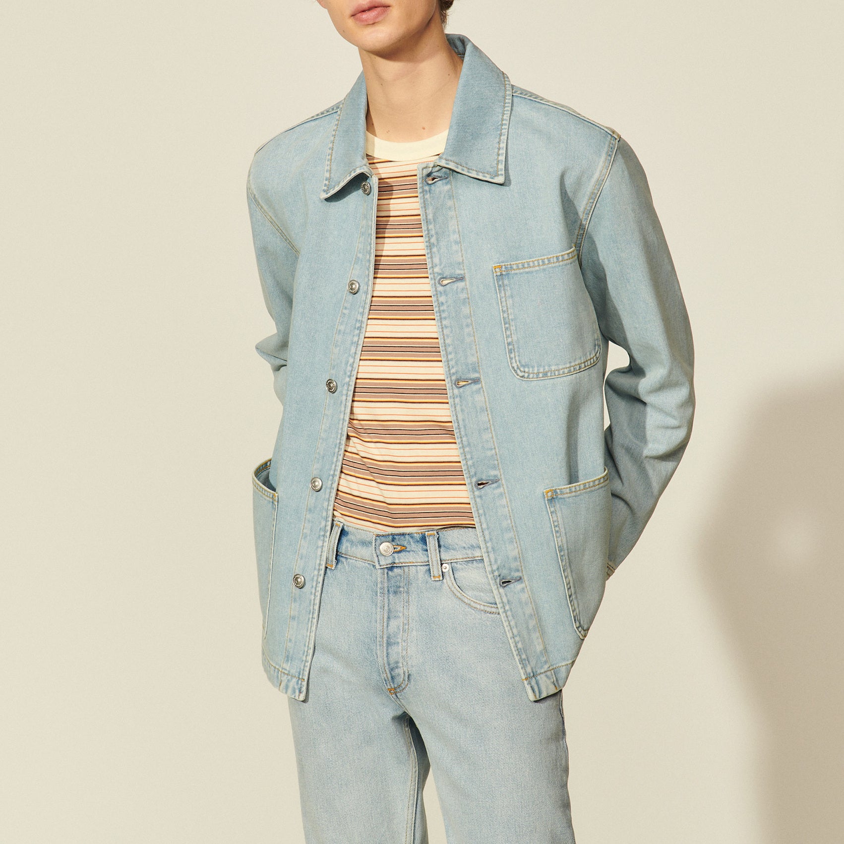 Veste en Jean Sandro seconde main