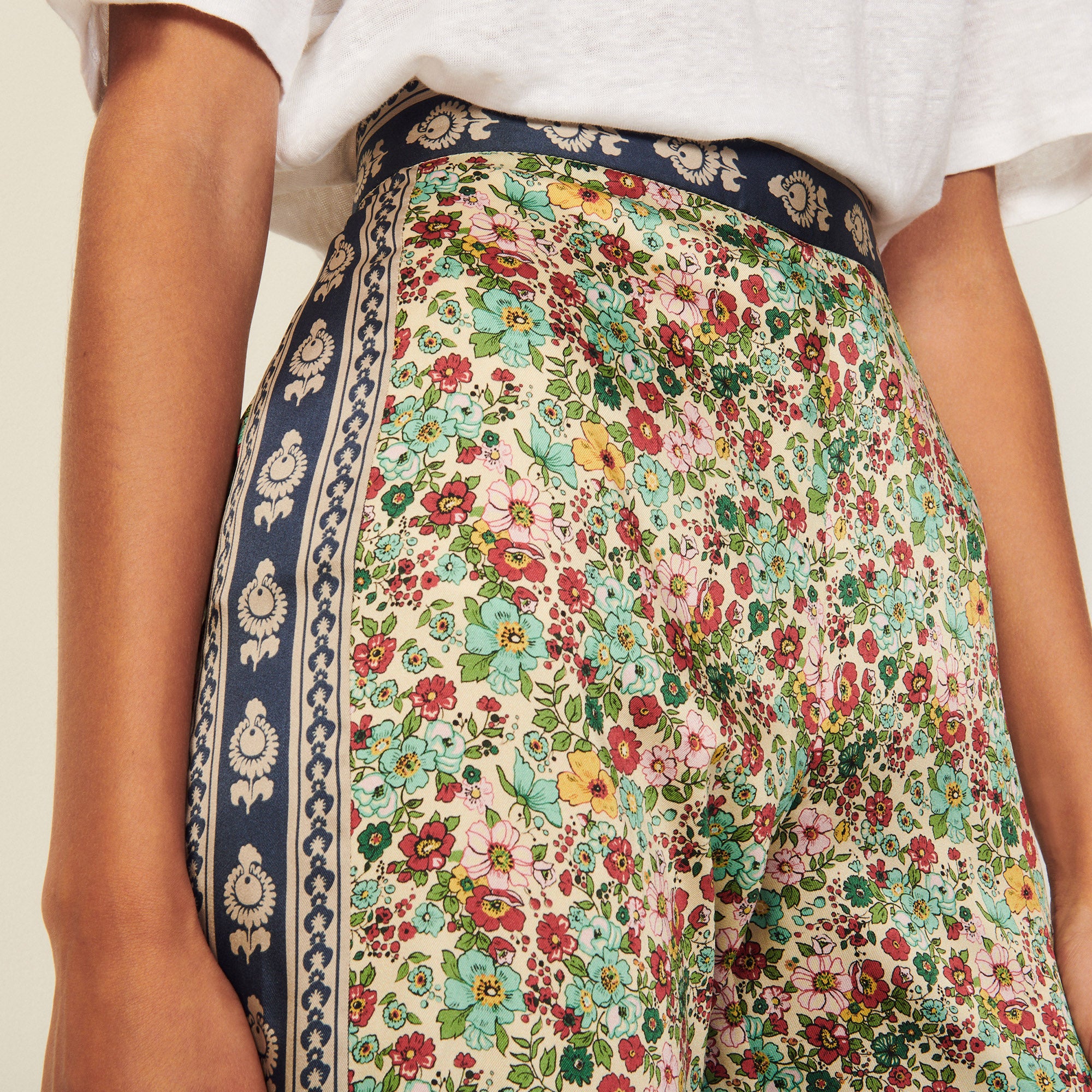 Pantalon fluide bi-matière Sandro seconde main