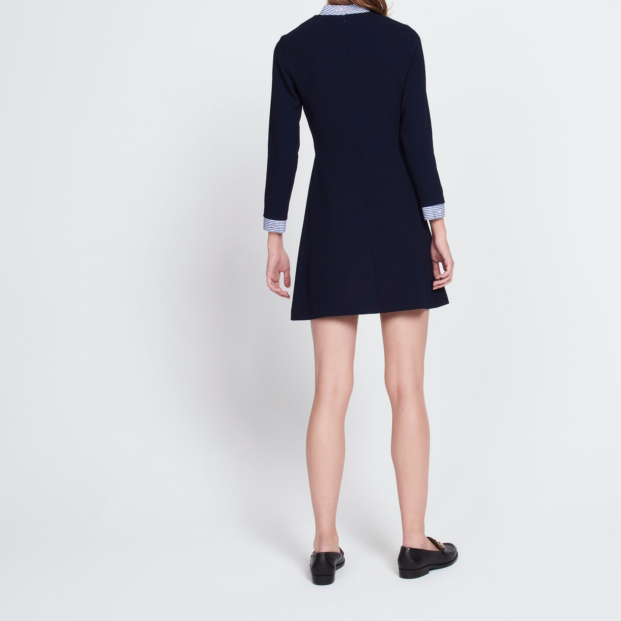 Robe détails rayés et boutons strassés Sandro seconde main