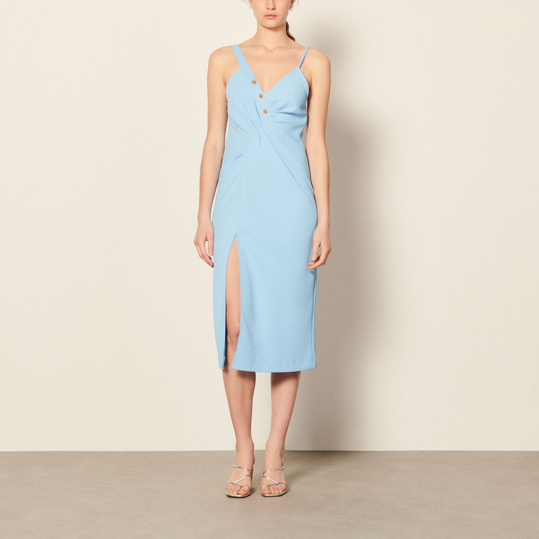 Robe longue fendue Sandro seconde main