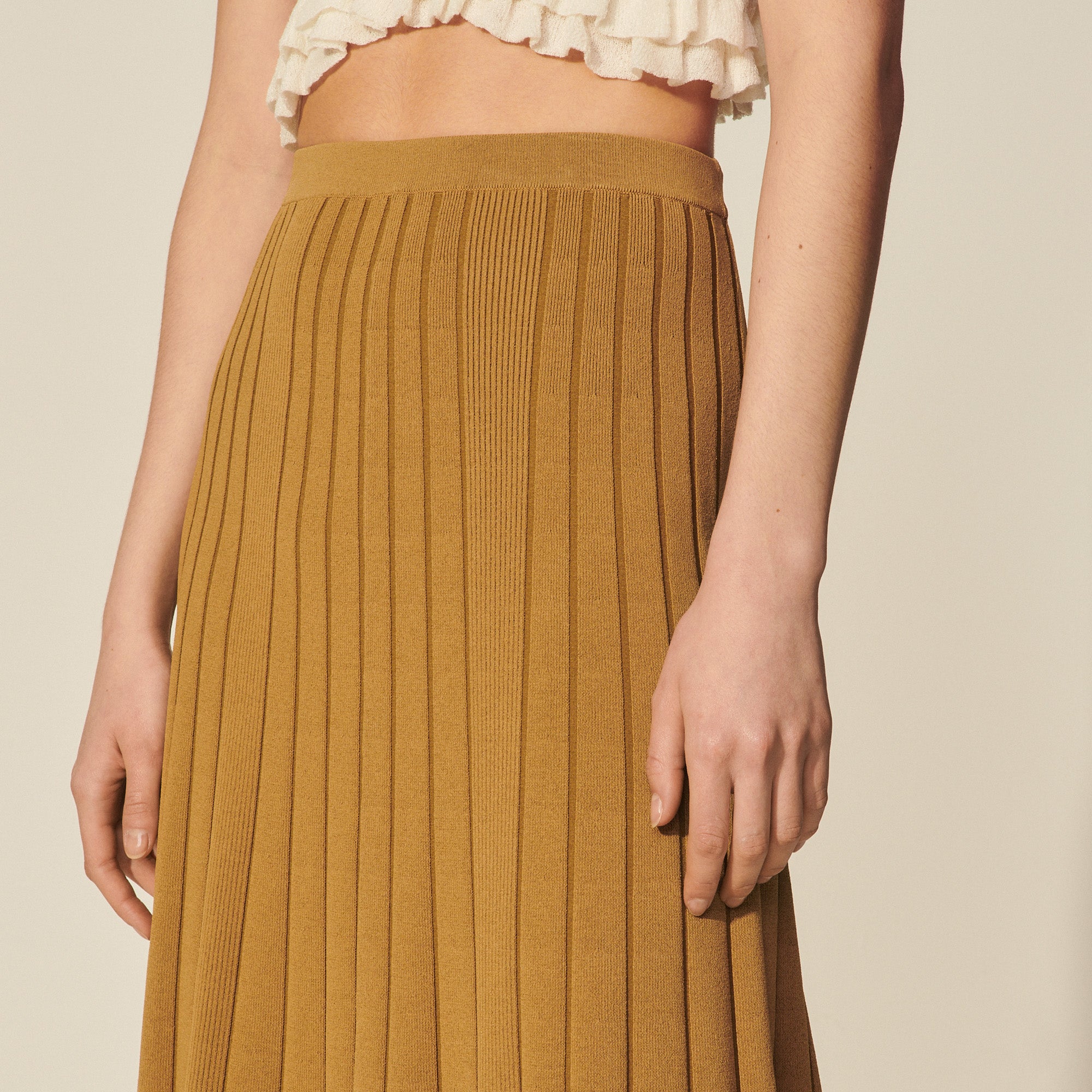 Jupe midi en Maille Sandro seconde main