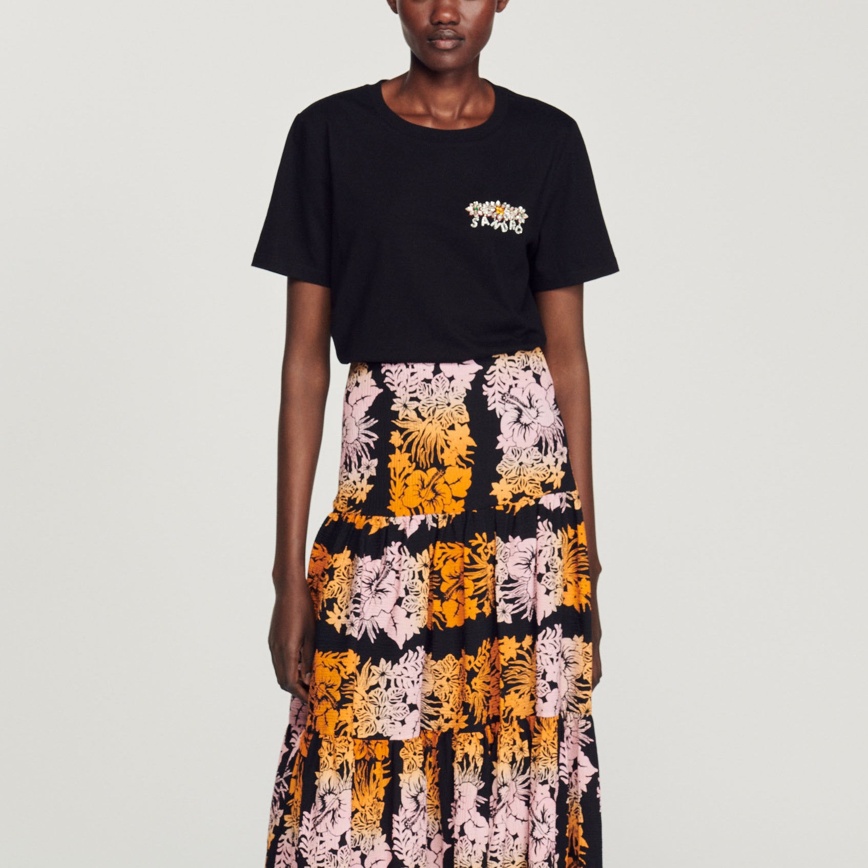 T-shirt à strass Sandro seconde main