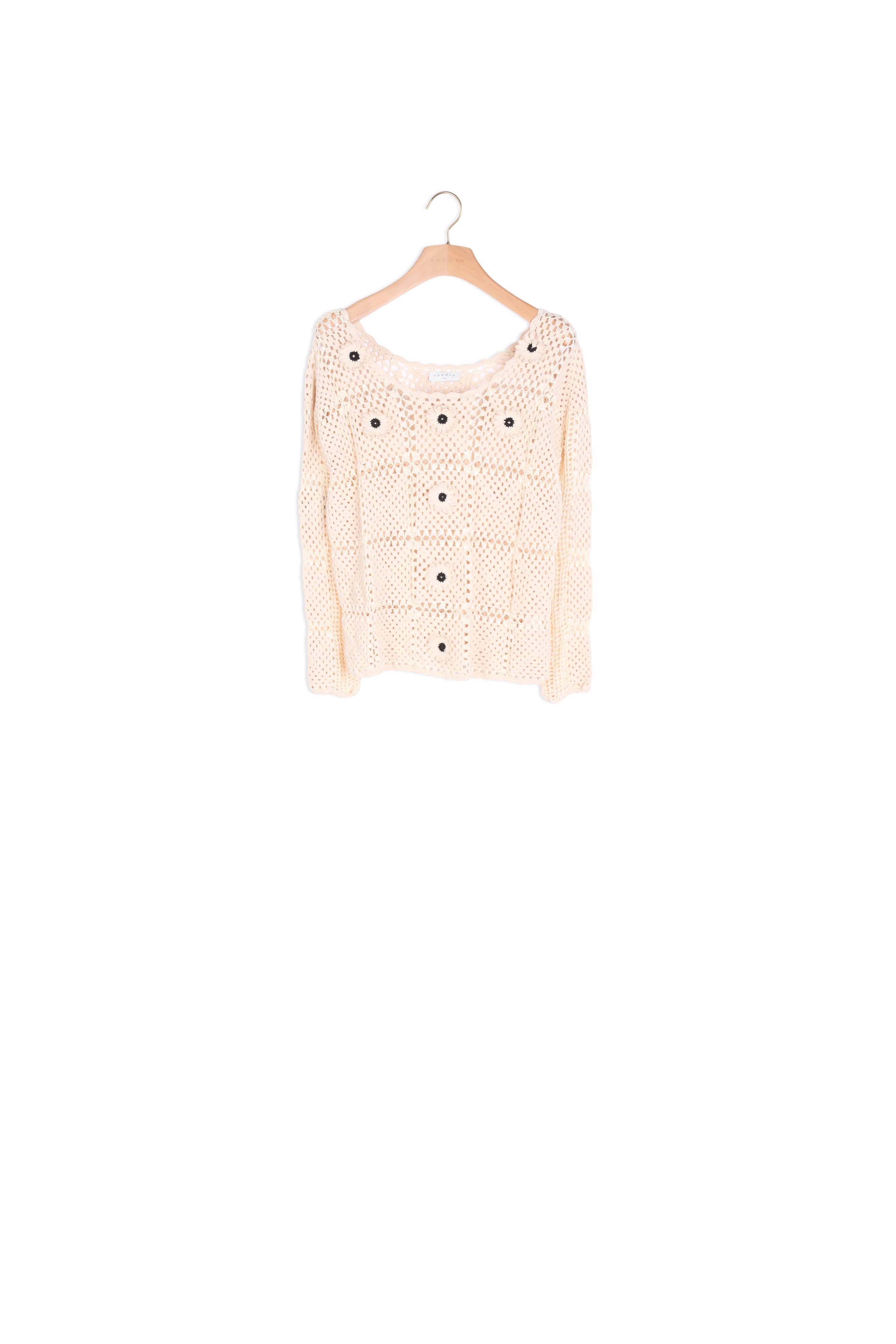 Pull en Maille crochet Sandro seconde main