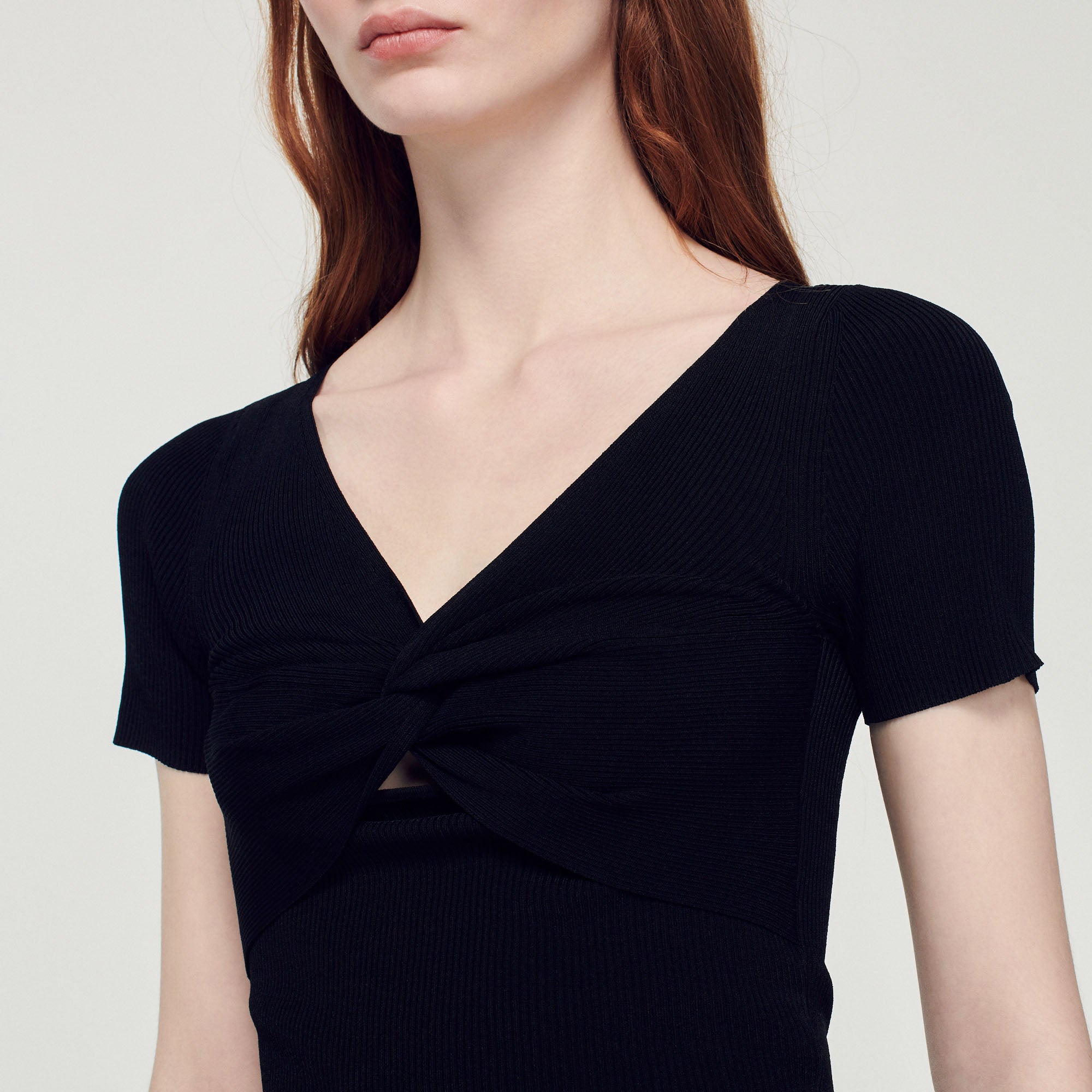 Pull court noué Sandro seconde main