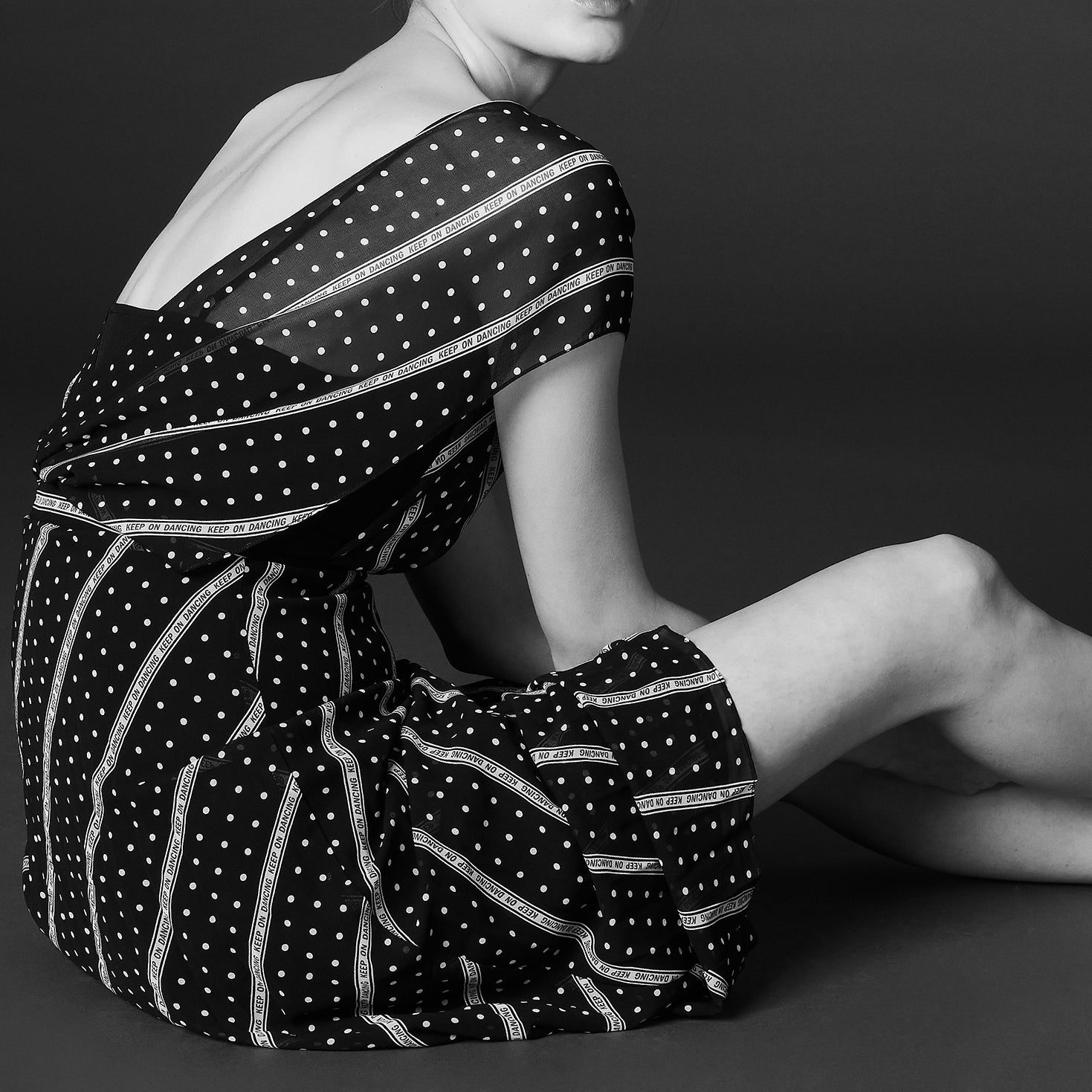 Robe longue imprimée Keep on Dancing Sandro seconde main