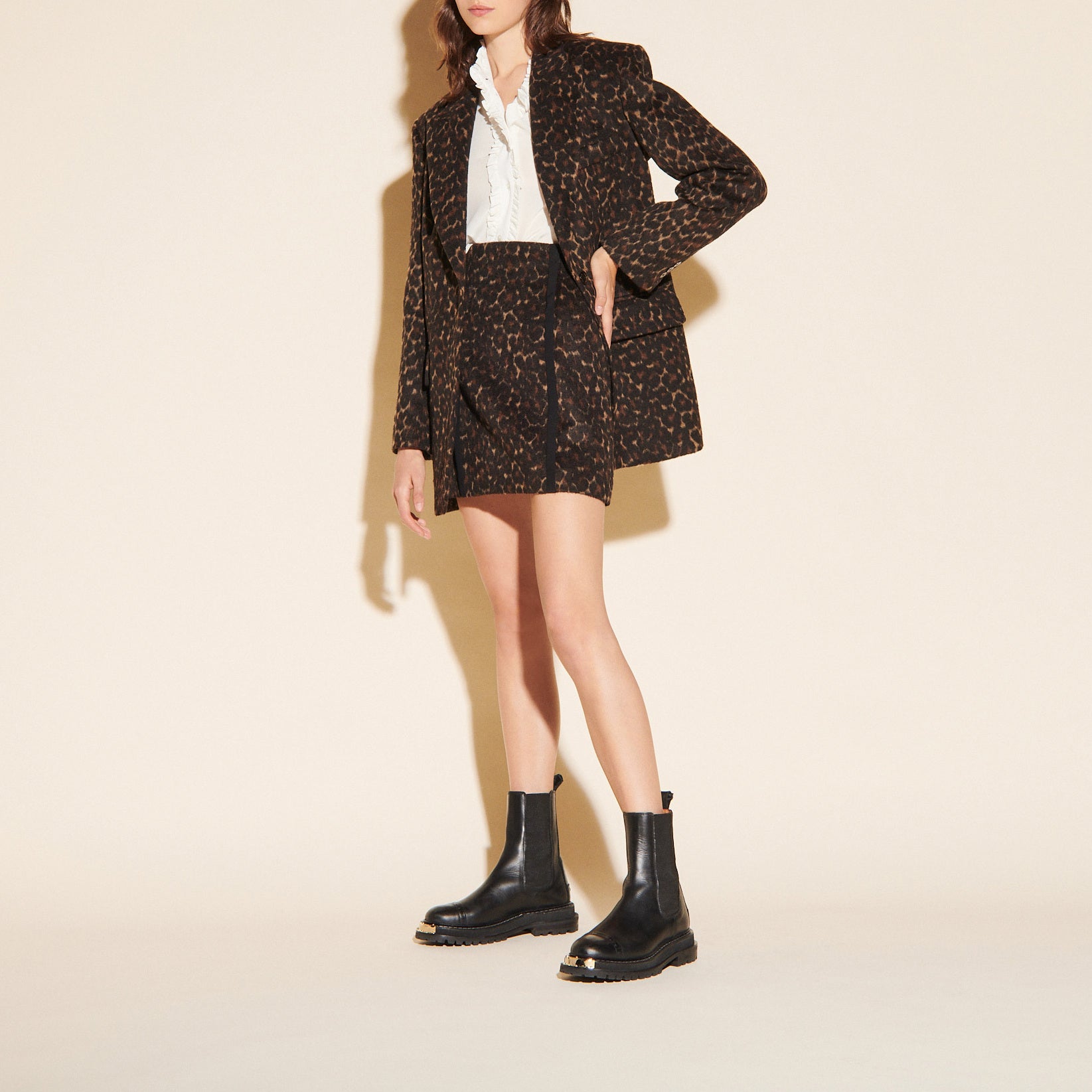 Jupe courte léopard Sandro seconde main
