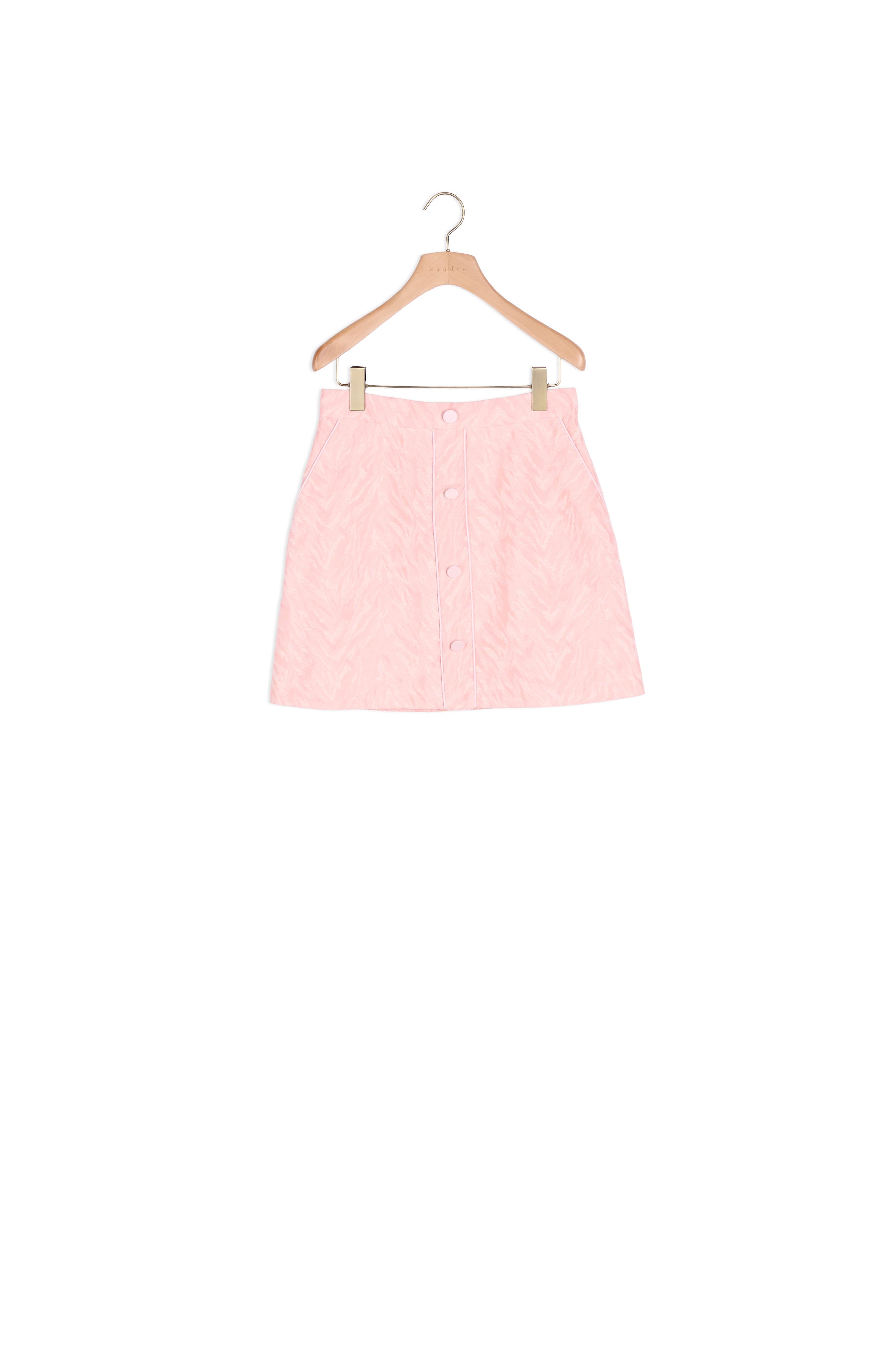 Jupe courte en jacquard zébré Sandro seconde main