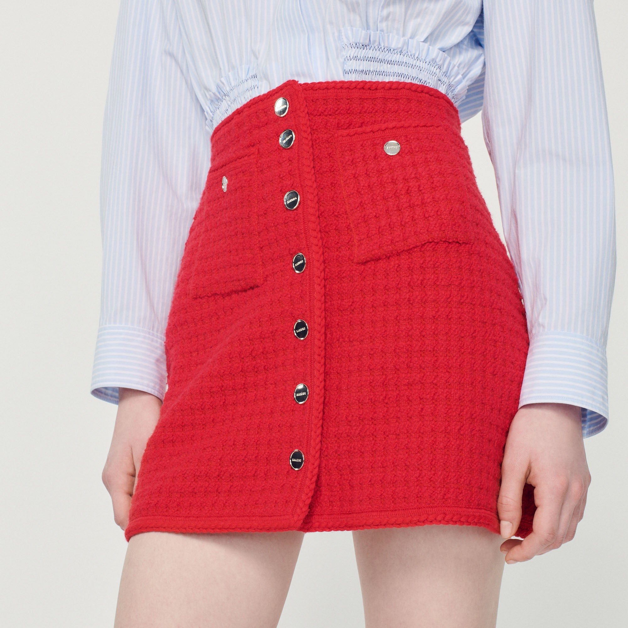 Jupe courte en Maille Sandro seconde main