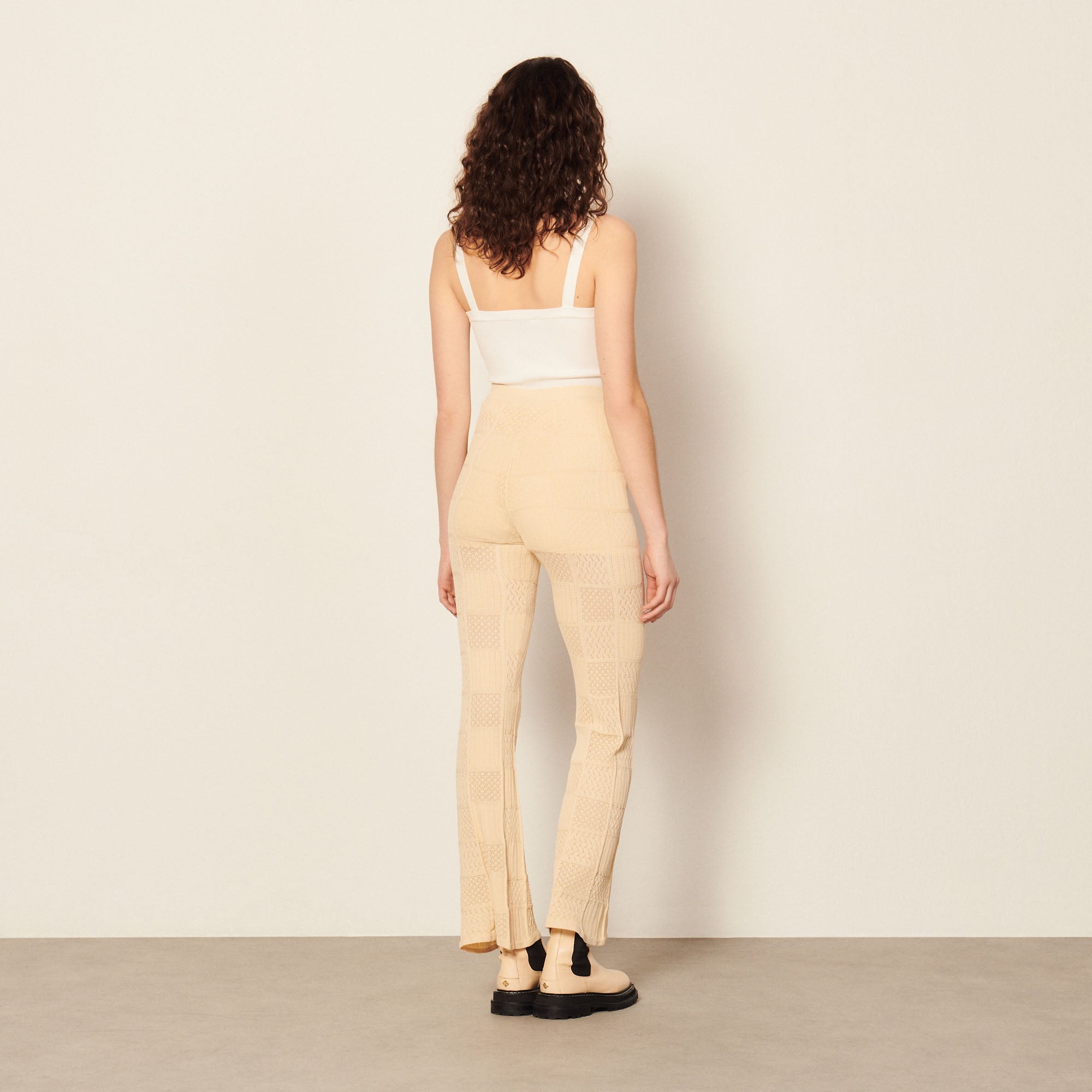 Pantalon en Maille pointelle Sandro seconde main