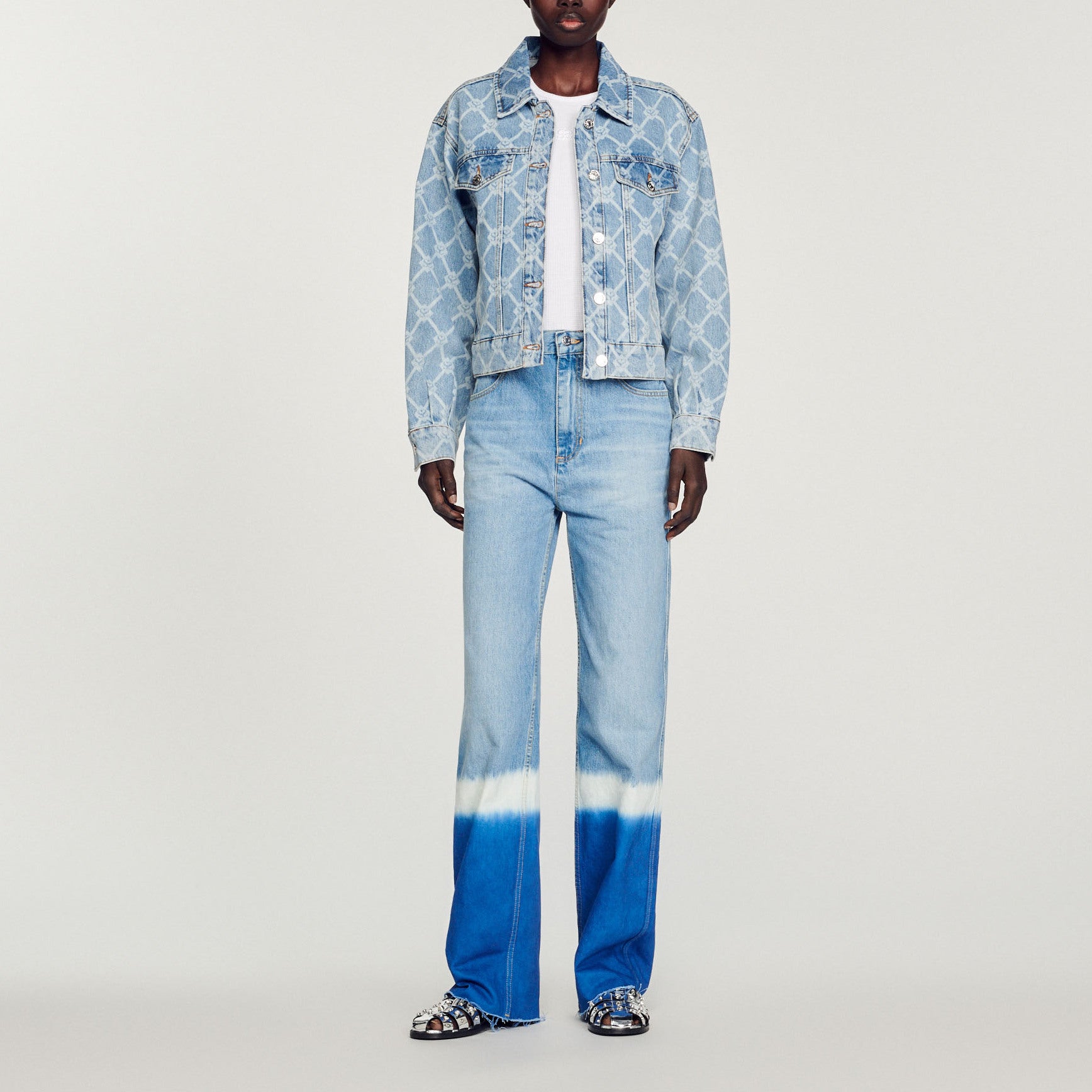 Blouson en Jean Sandro seconde main