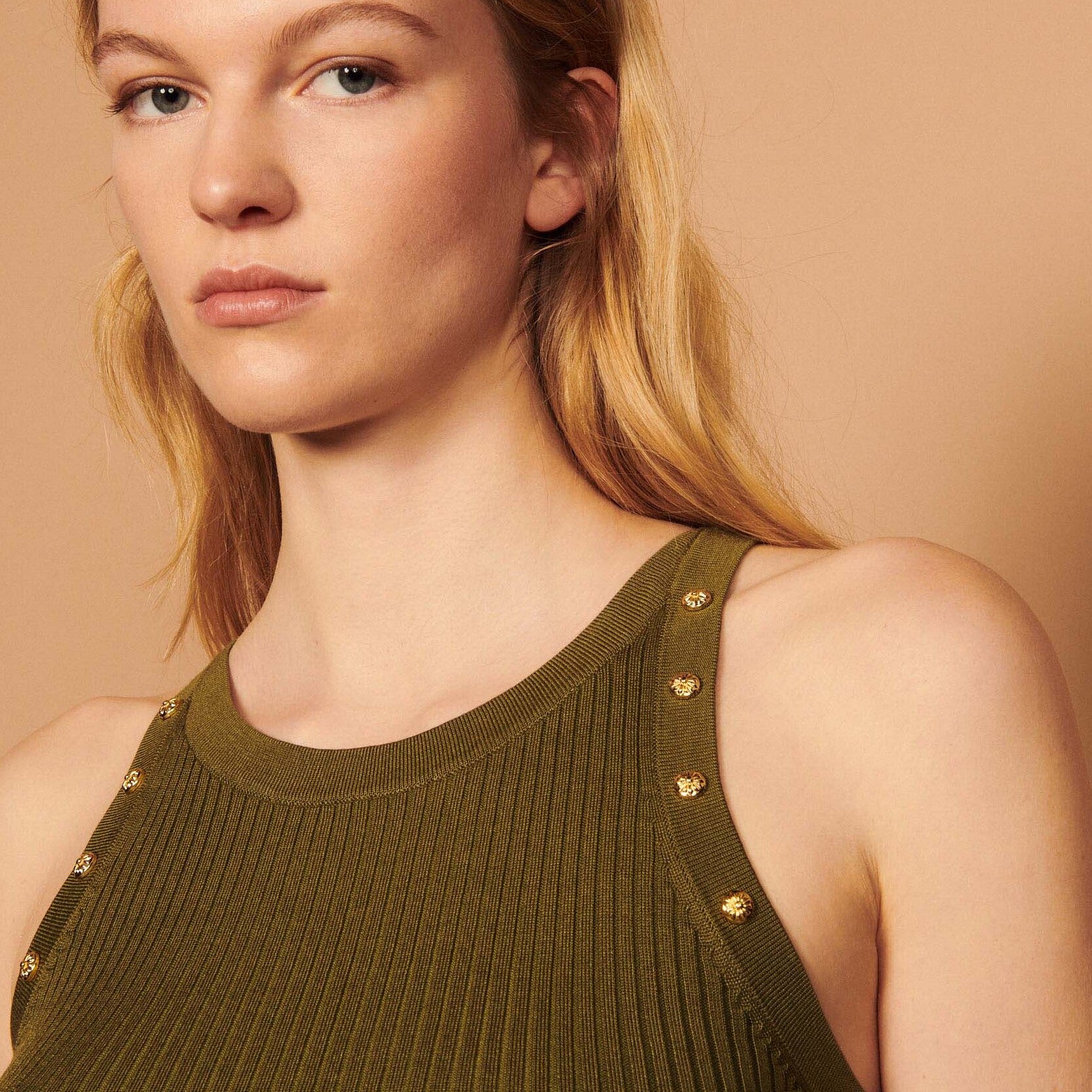 Débardeur à rivets en métal Sandro seconde main