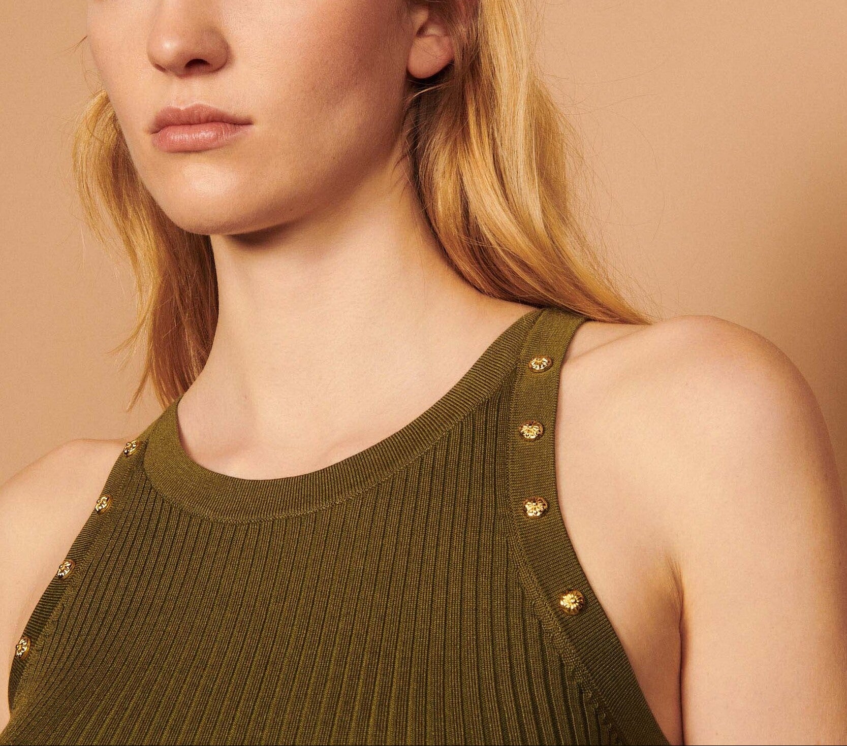 Débardeur à rivets en métal Sandro seconde main