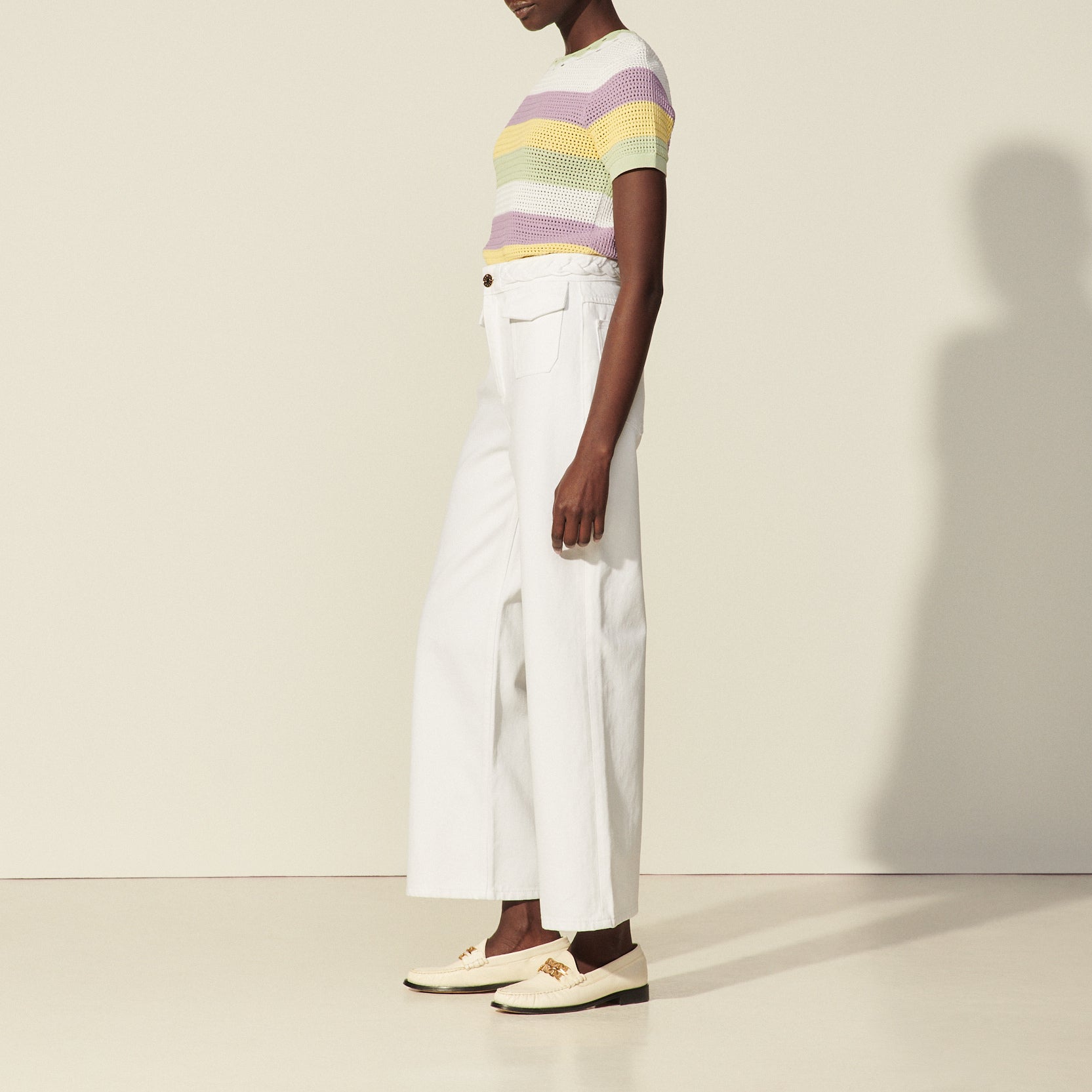 Jean à ceinture tressée Sandro seconde main