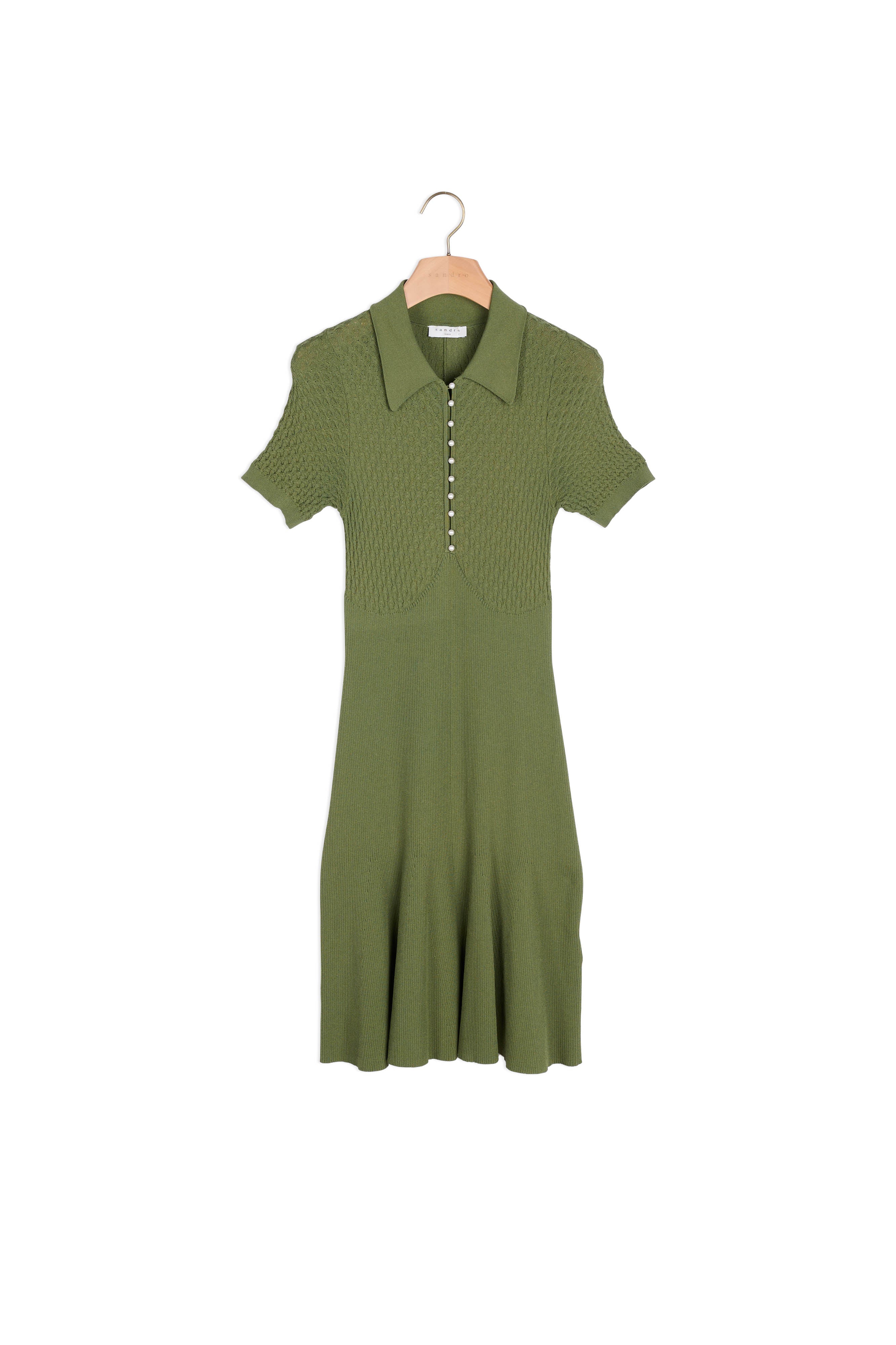 Robe en Maille façon polo Sandro seconde main