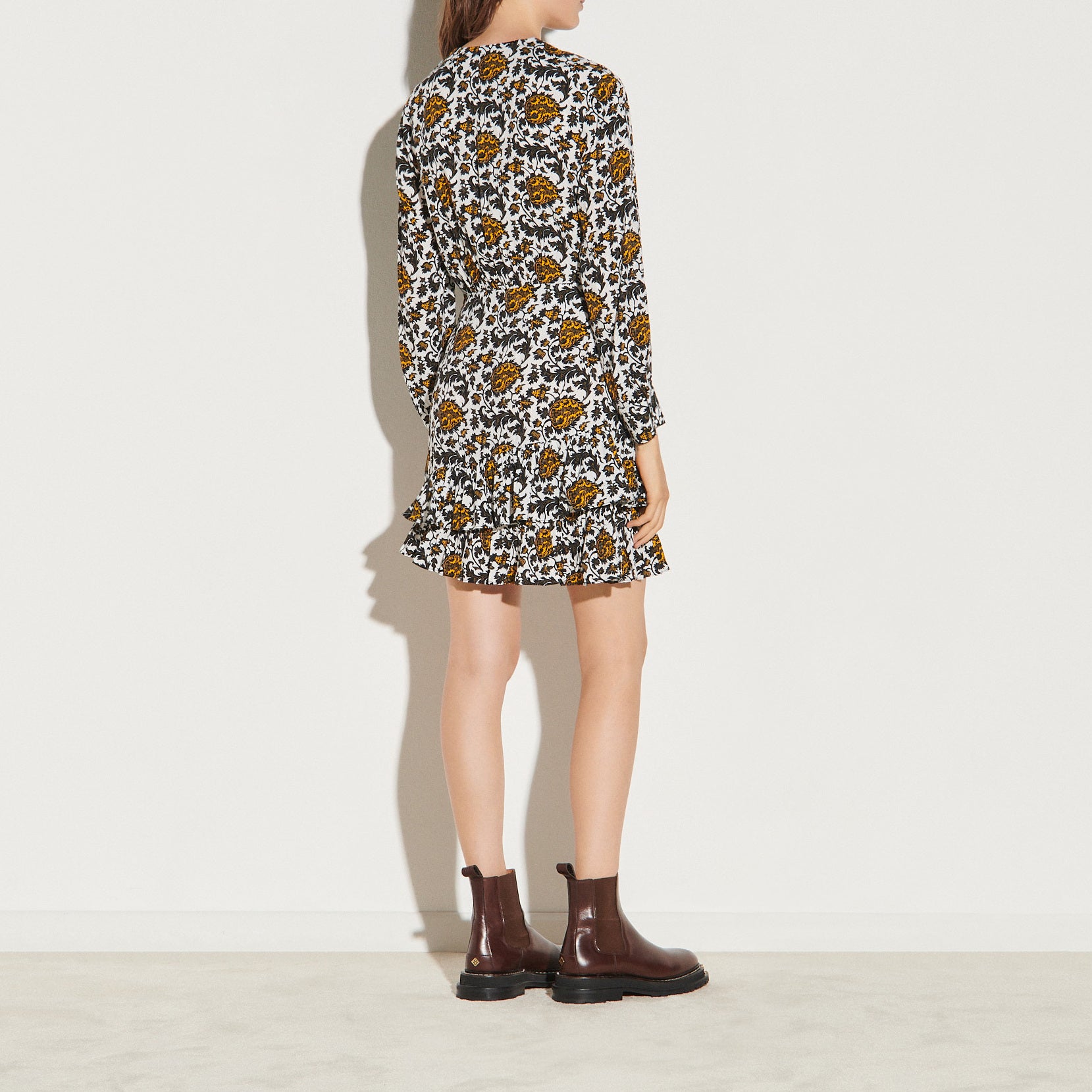 Robe courte imprimée Sandro seconde main