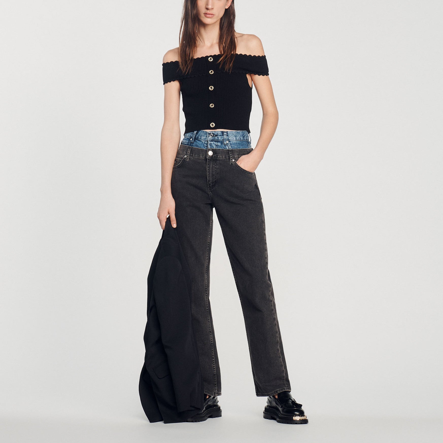 Top court en Maille Sandro seconde main