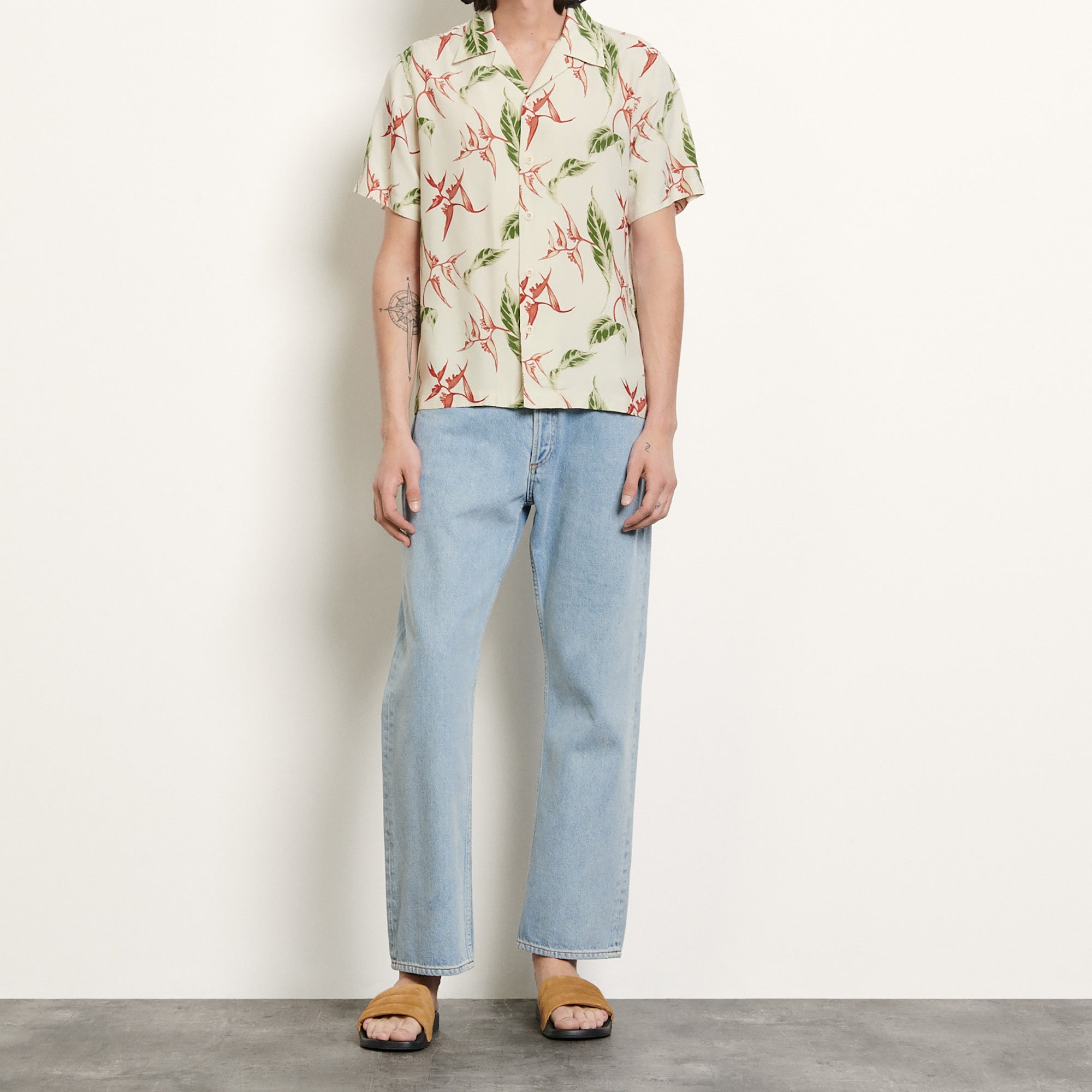 Chemise imprimée à manches courtes Sandro seconde main