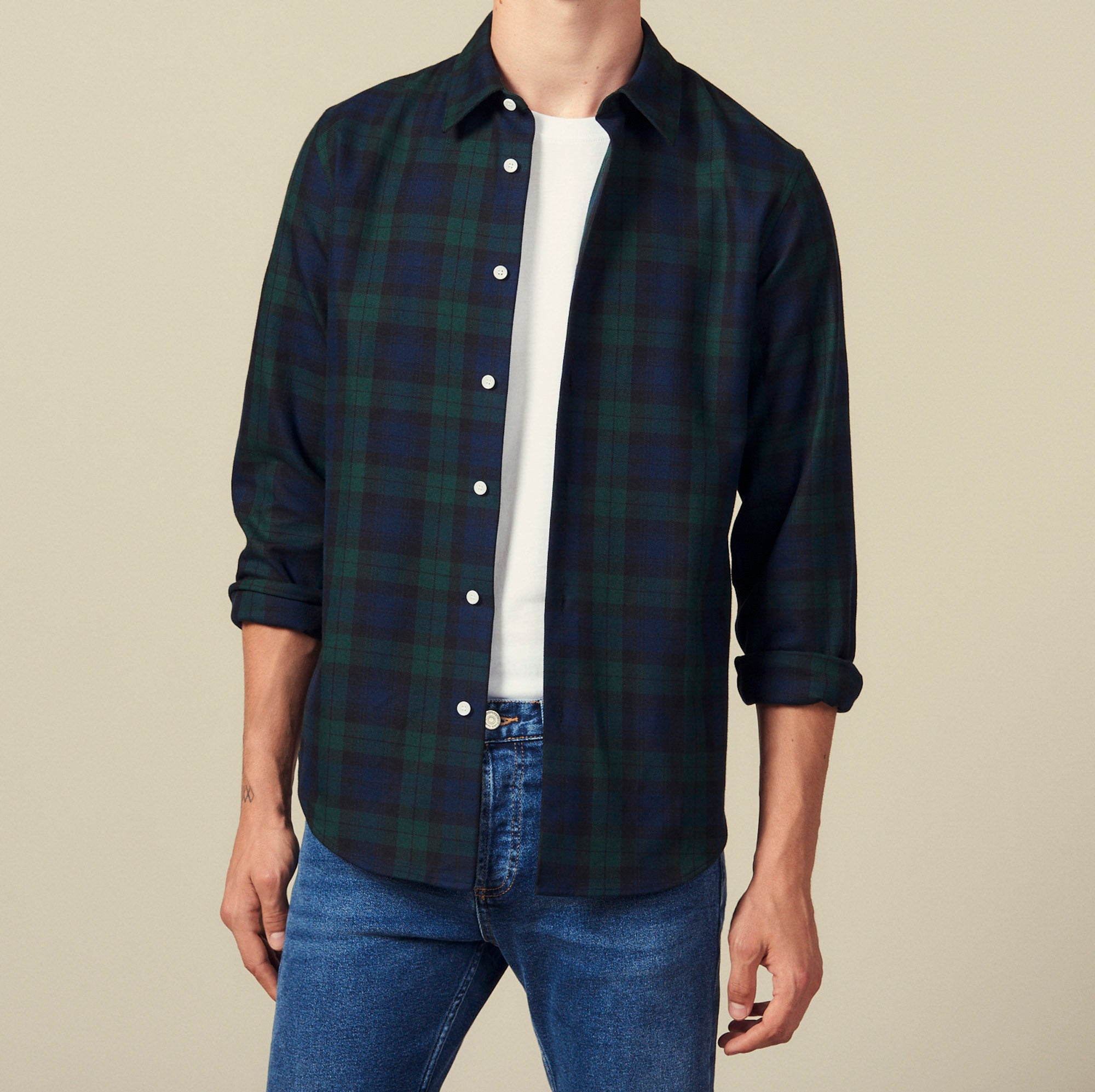 Chemise en tartan Sandro seconde main