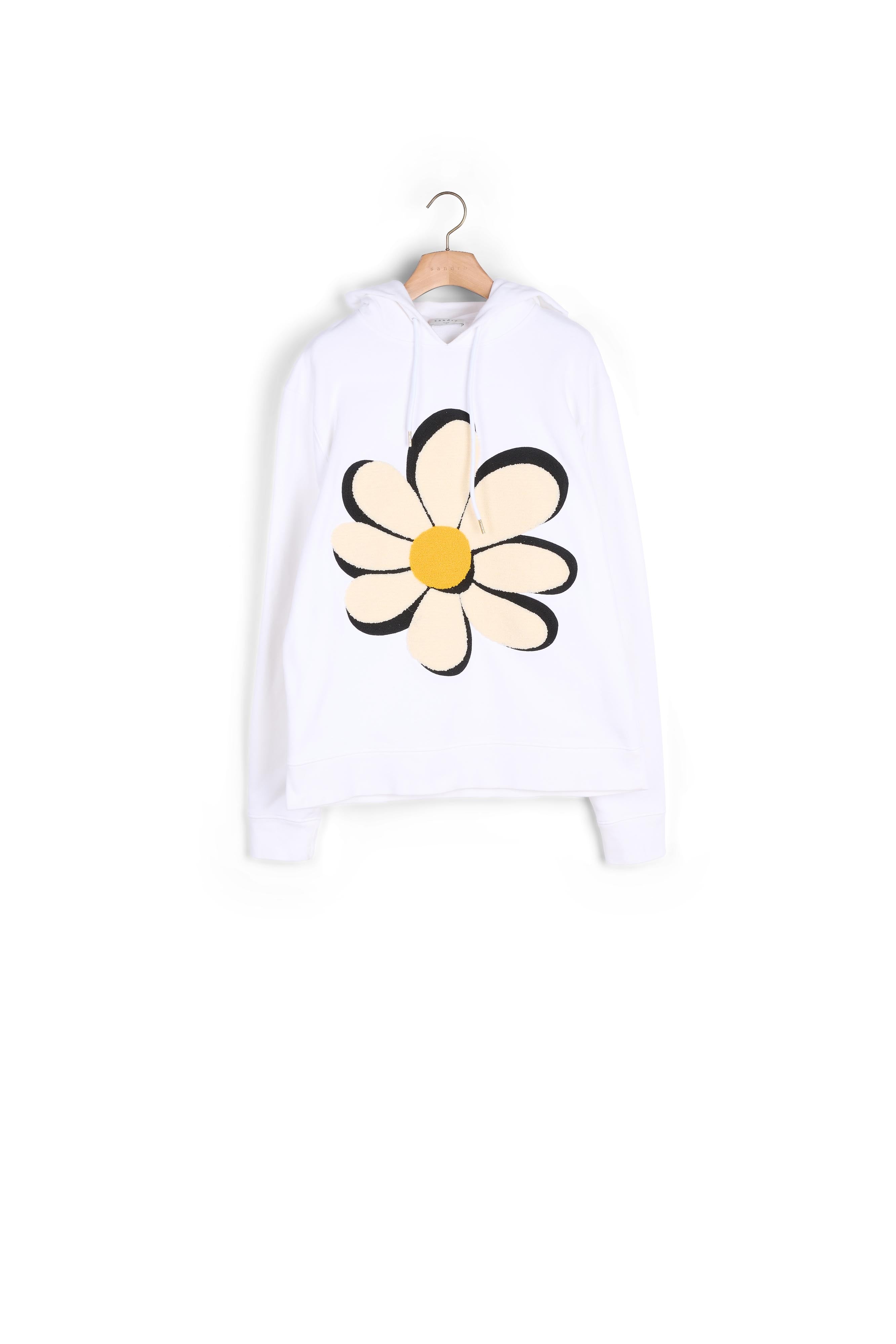 Sweatshirt blanc Sandro seconde main