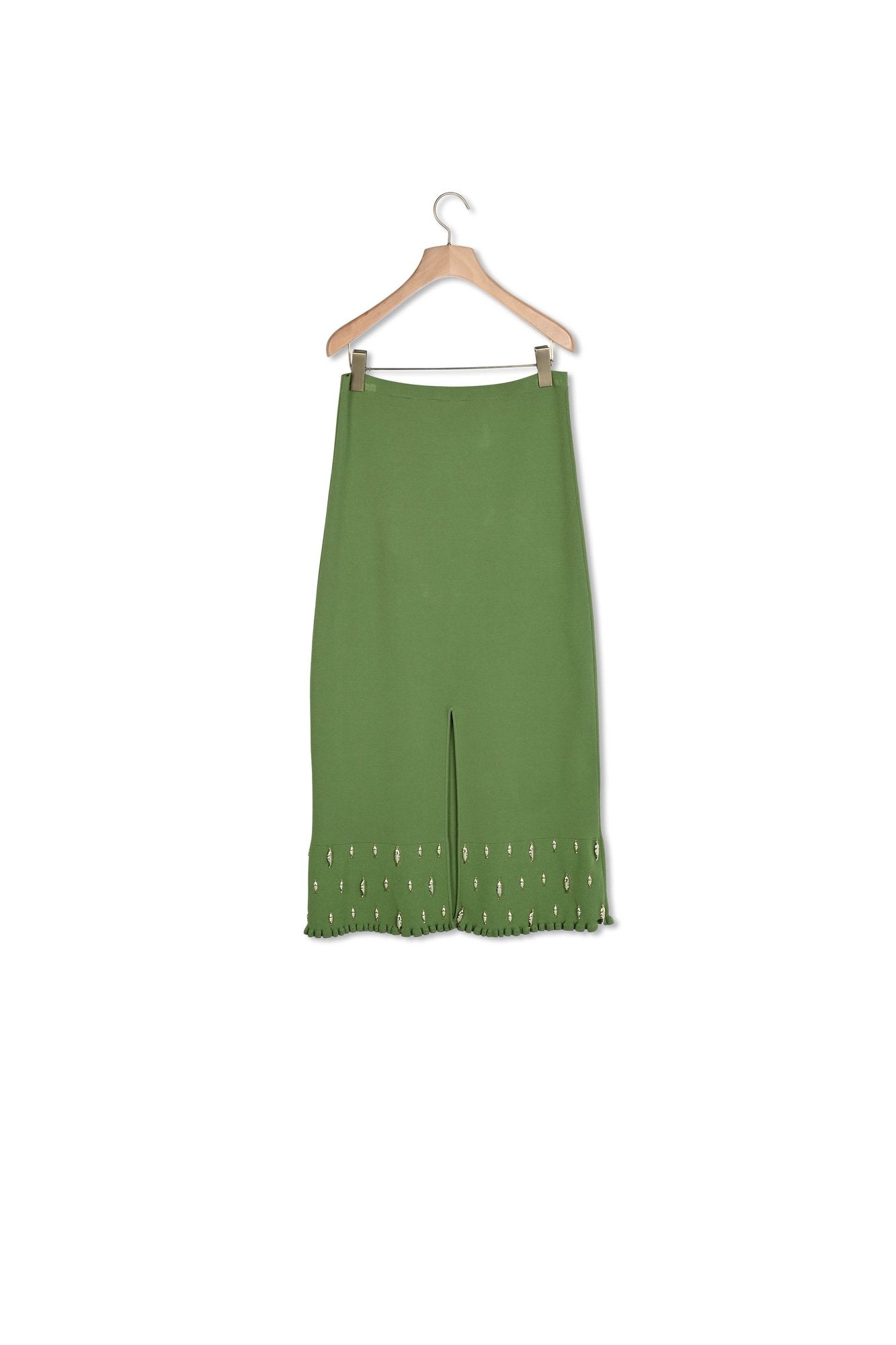 Jupe longue en maille à pampilles Sandro seconde main