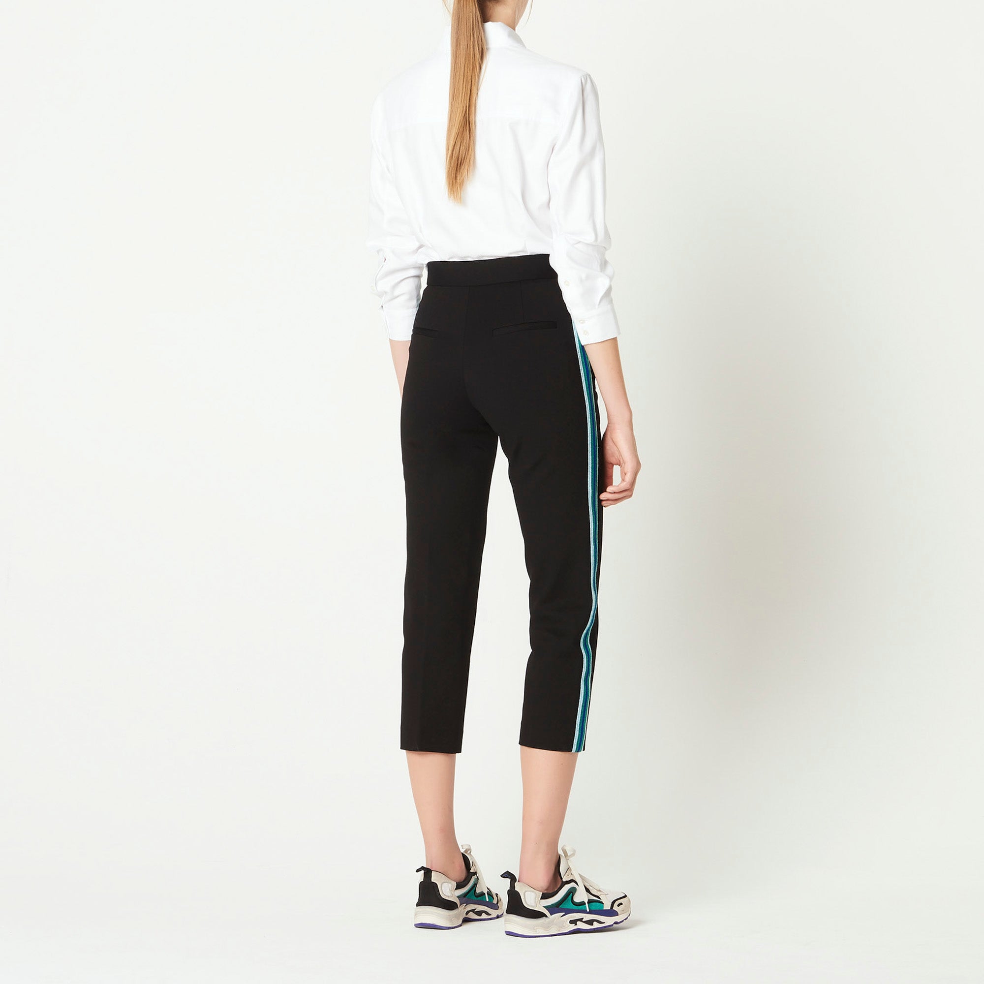 Pantalon 7/8ème orné de galons latéraux Sandro seconde main