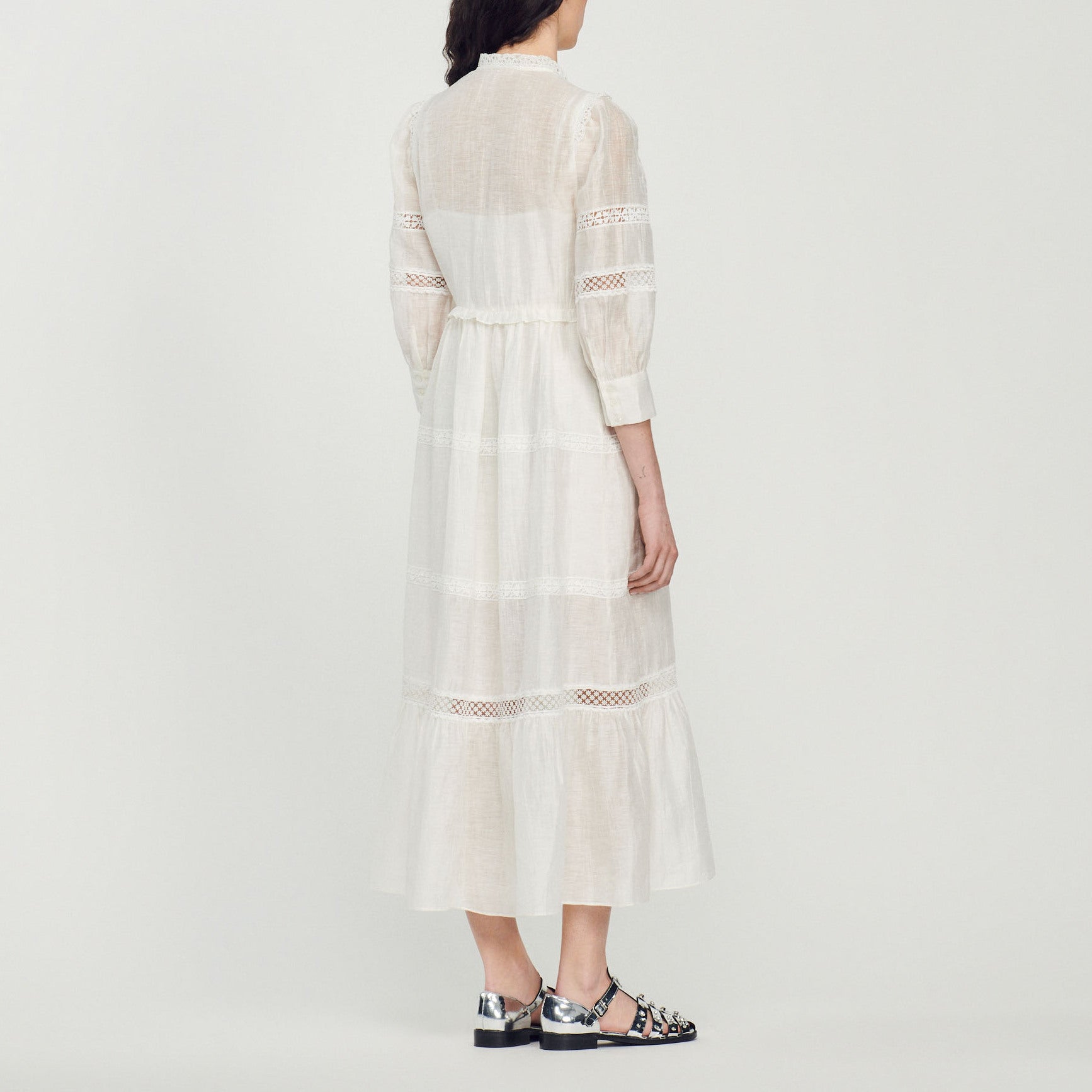 Robe longue dentelle Sandro seconde main