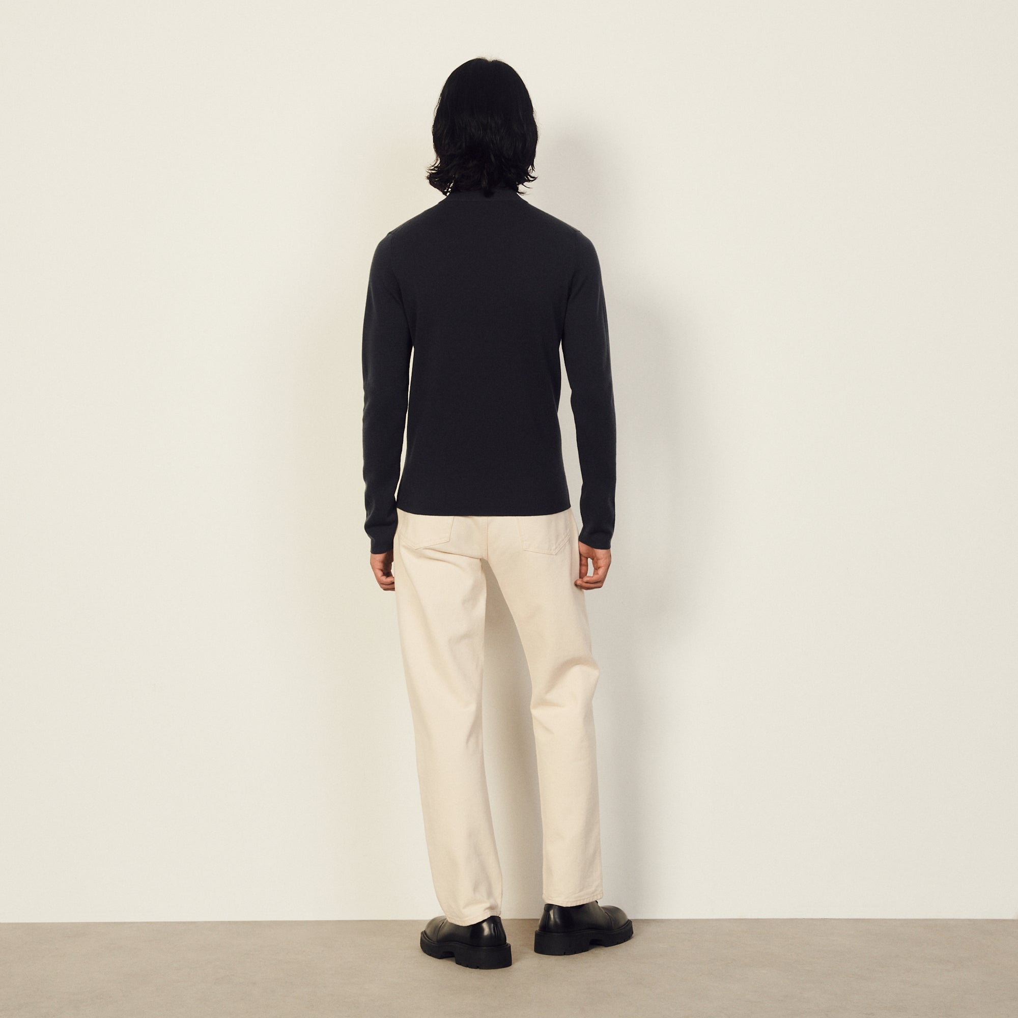 Pull en laine à col zippé Sandro seconde main