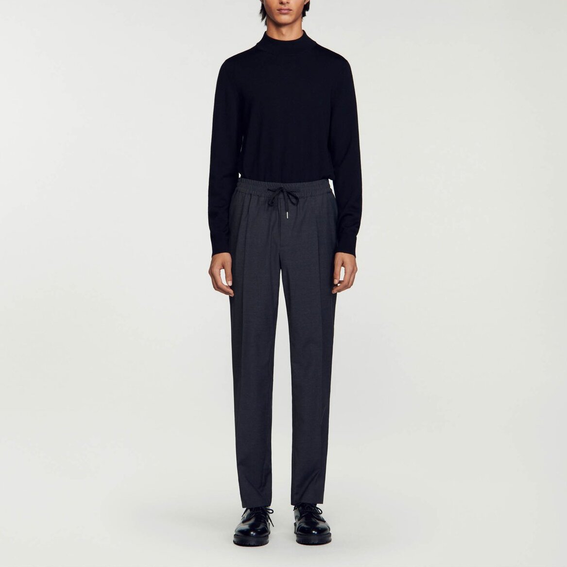 Pantalon droit élastiqué Sandro seconde main