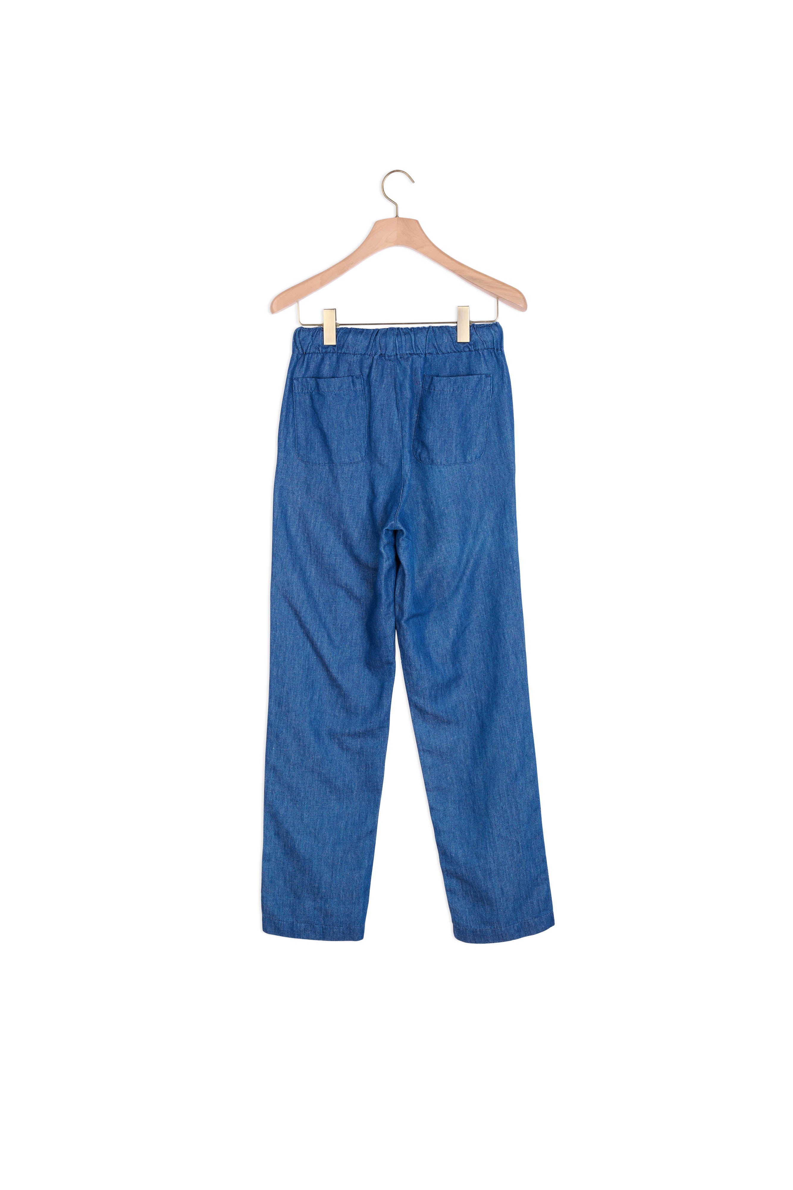 Pantalon large en chambray Sandro seconde main