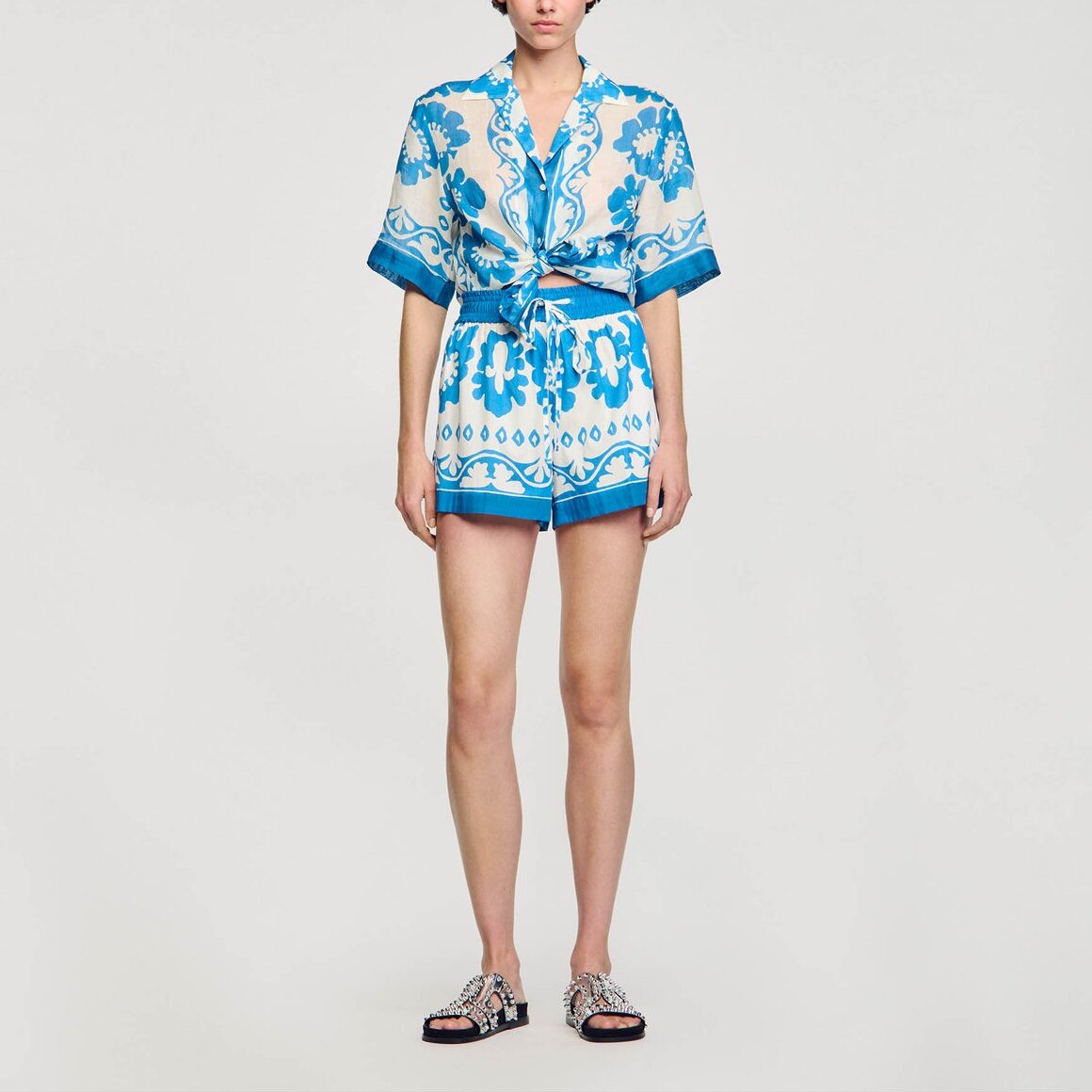 Short large imprimé Sandro seconde main