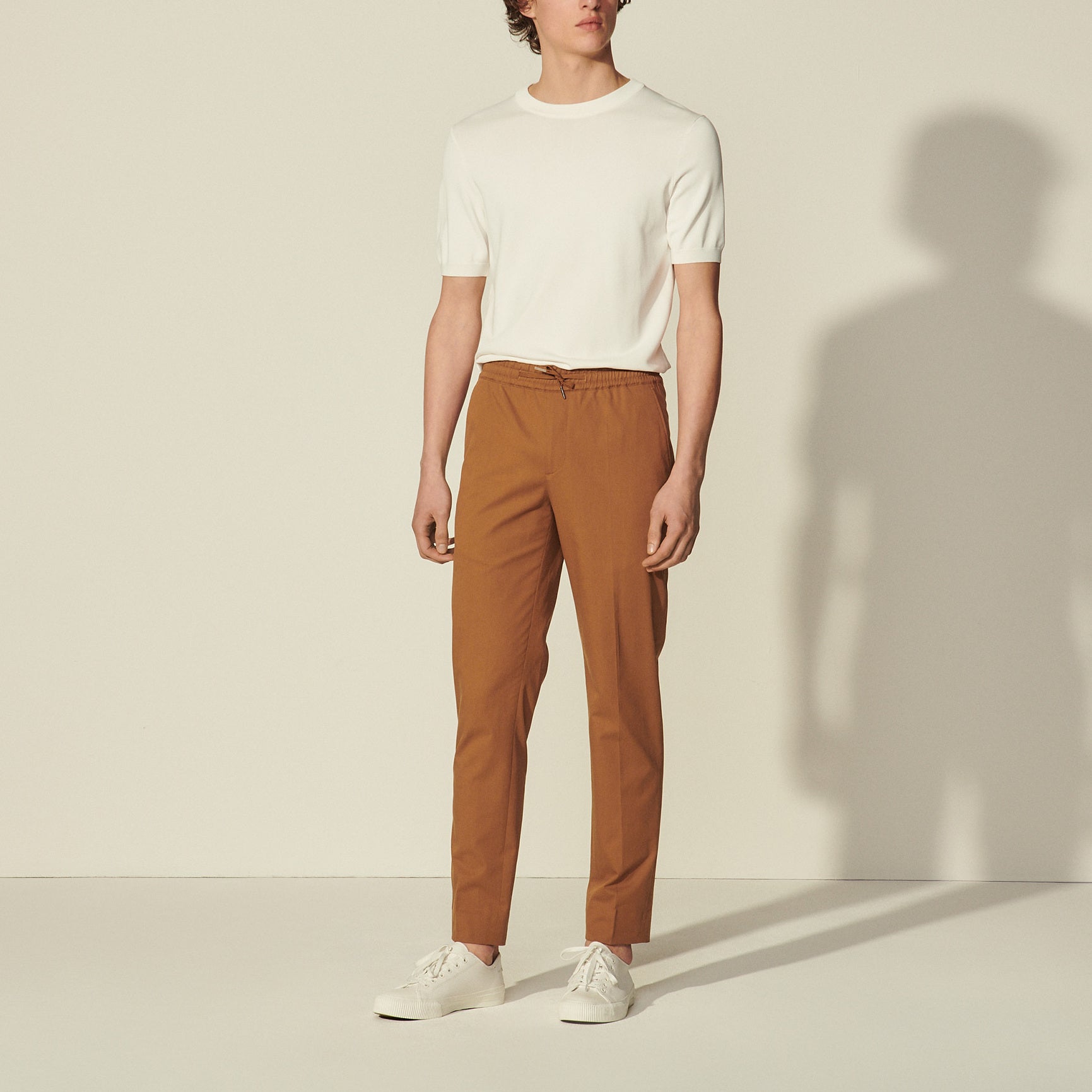 Pantalon à la ceinture élastique Sandro seconde main