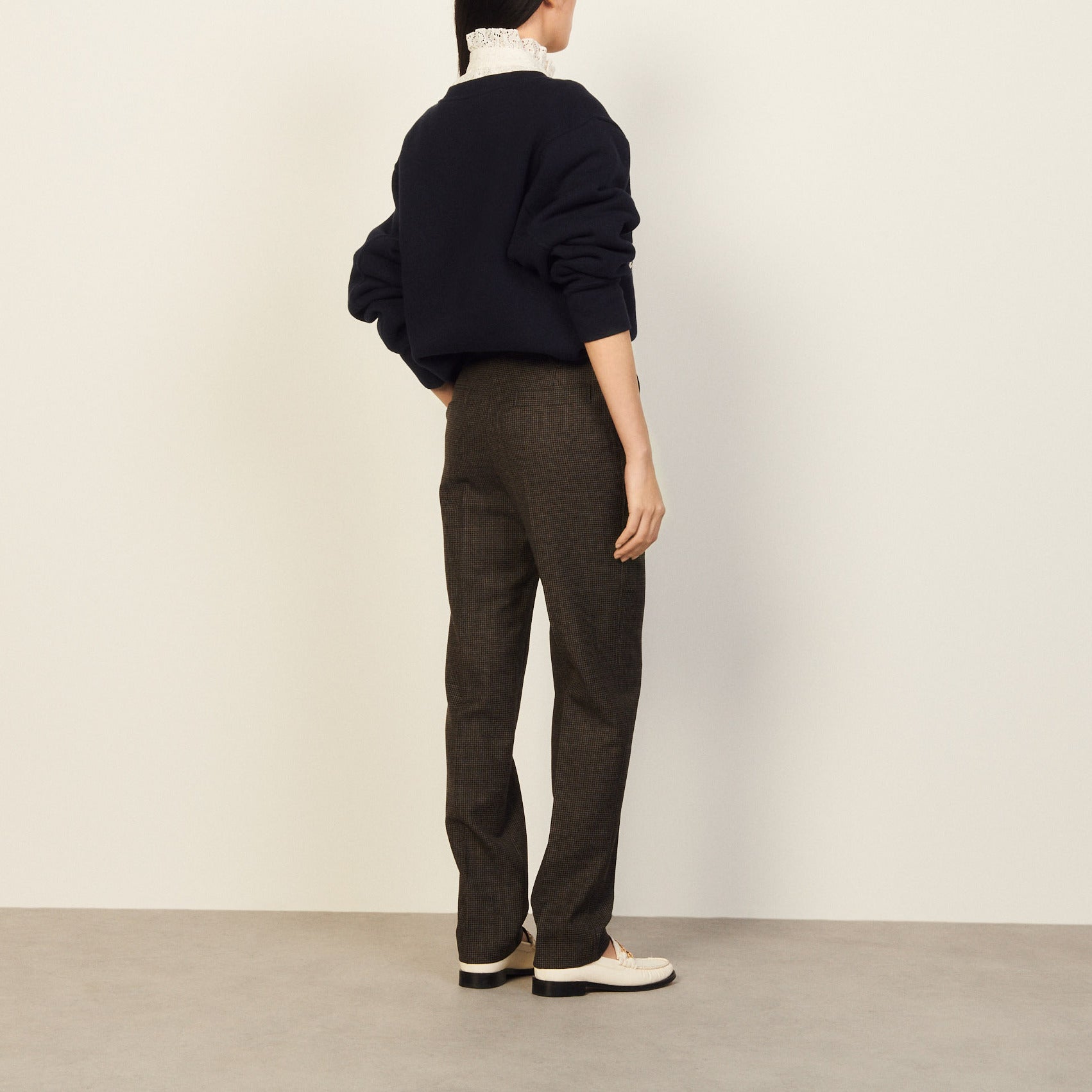 Pantalon Beige / Bleu Sandro seconde main