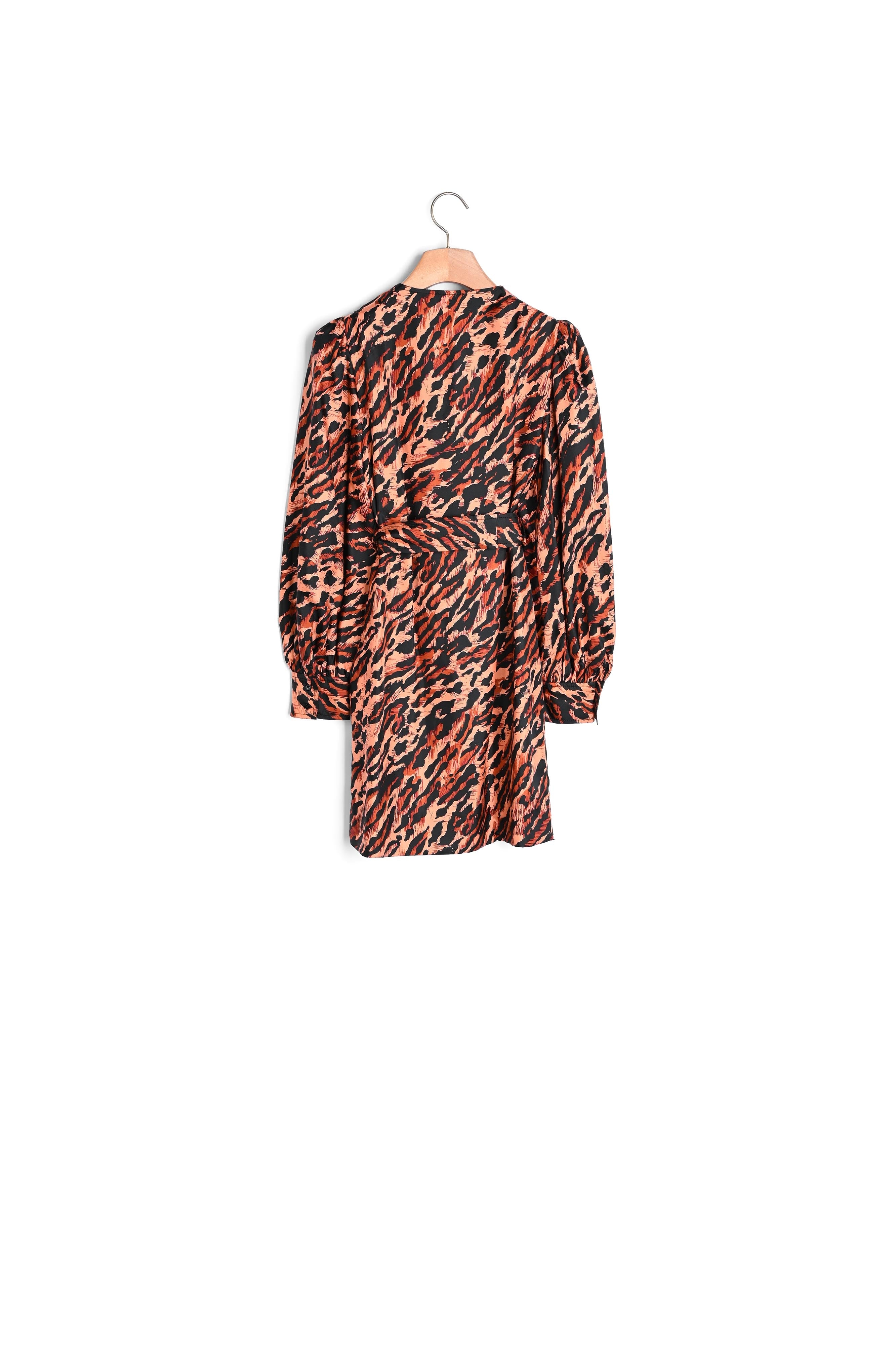 Robe courte imprimée en soie Sandro seconde main