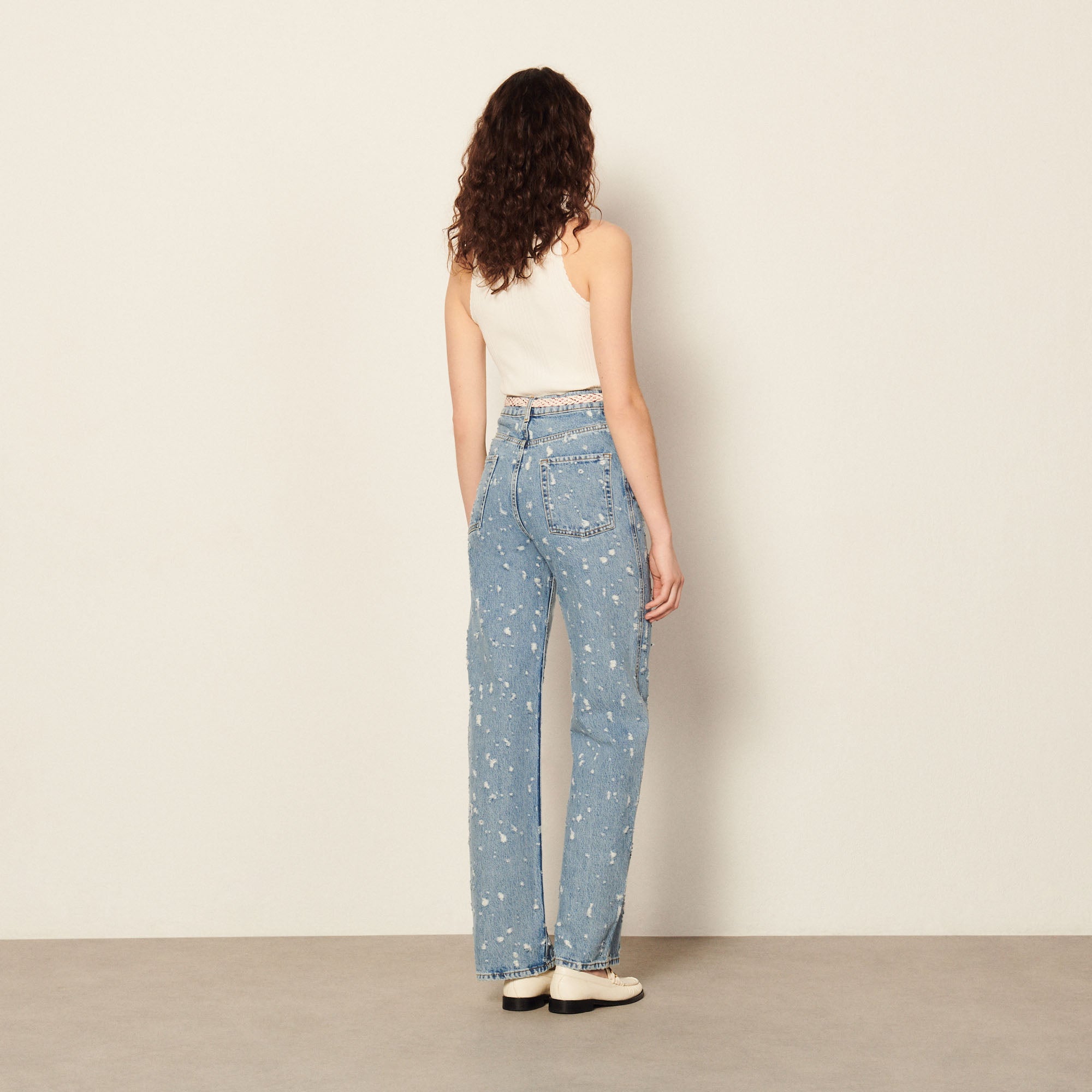 Jean effet déchiré Sandro seconde main