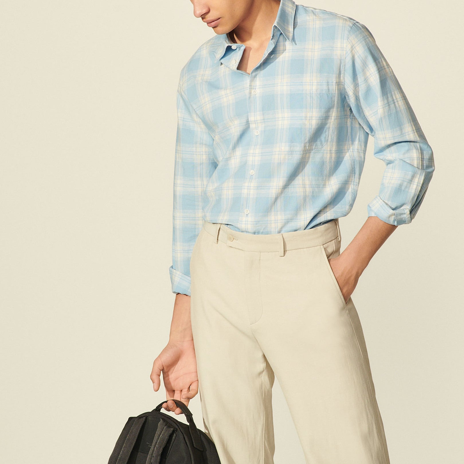 Chemise en coton à carreaux Sandro seconde main