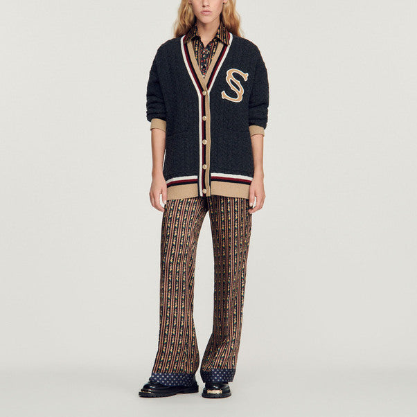 Cardicoat à patch double S Sandro seconde main