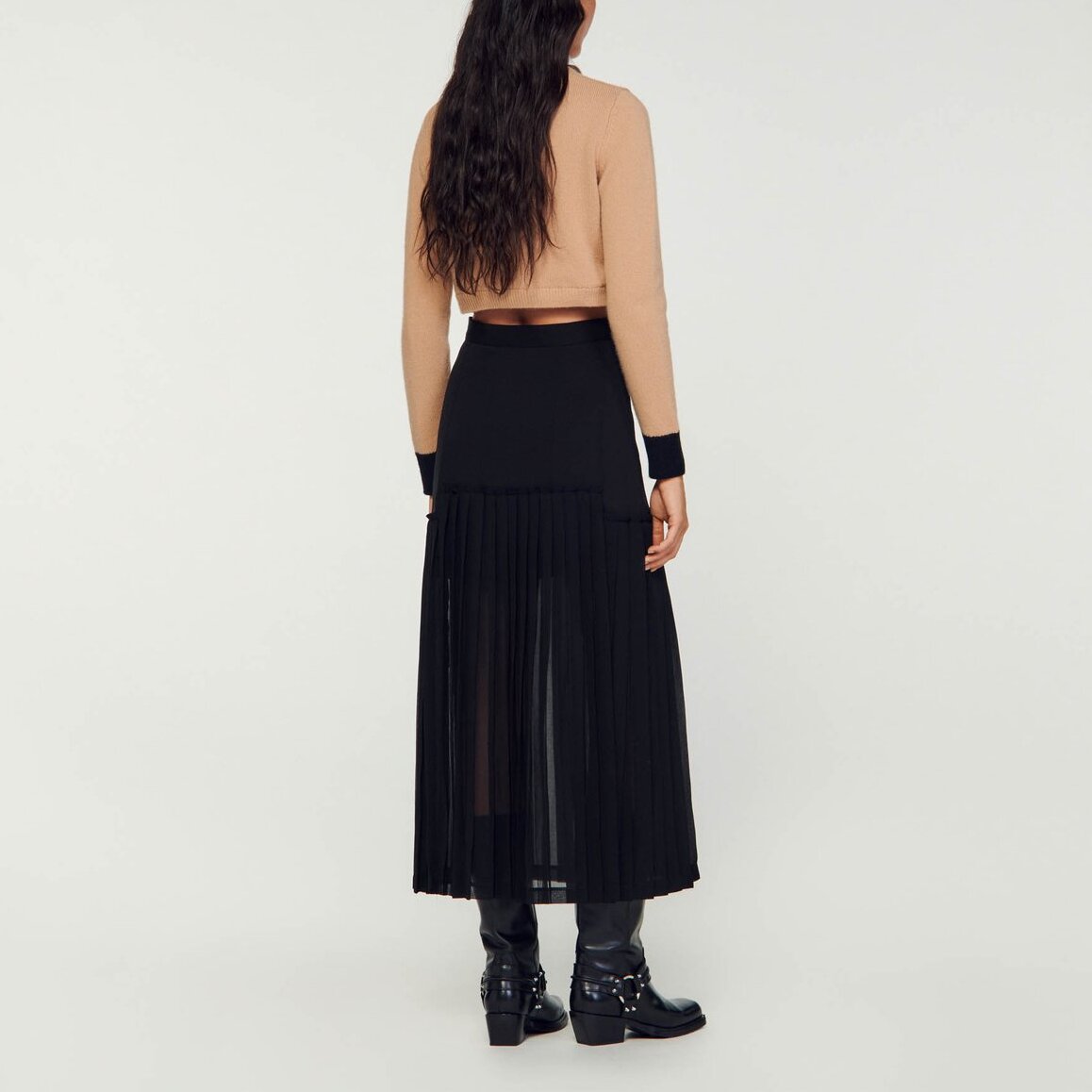 Jupe longue plissée Sandro seconde main
